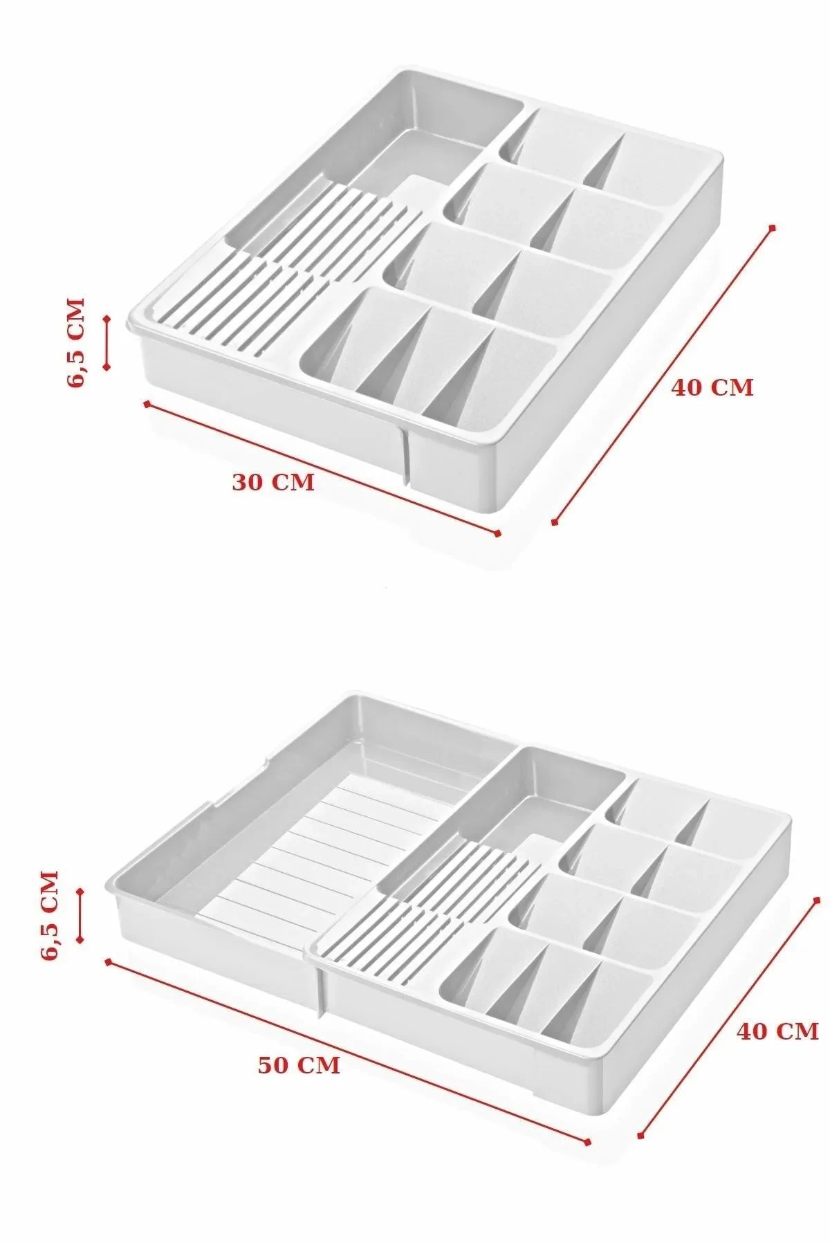 2'li Mutfak Seti Beyaz Kaşıklık - Tencere Kapak Düzenleyici