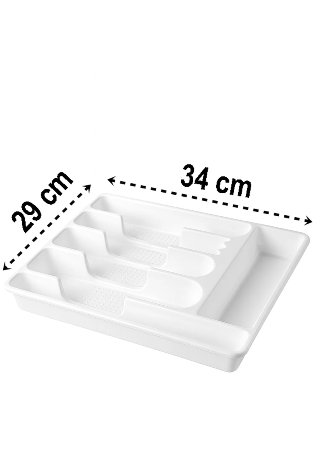 Çekmece İçi Kaşıklık 6 Gözlü Beyaz