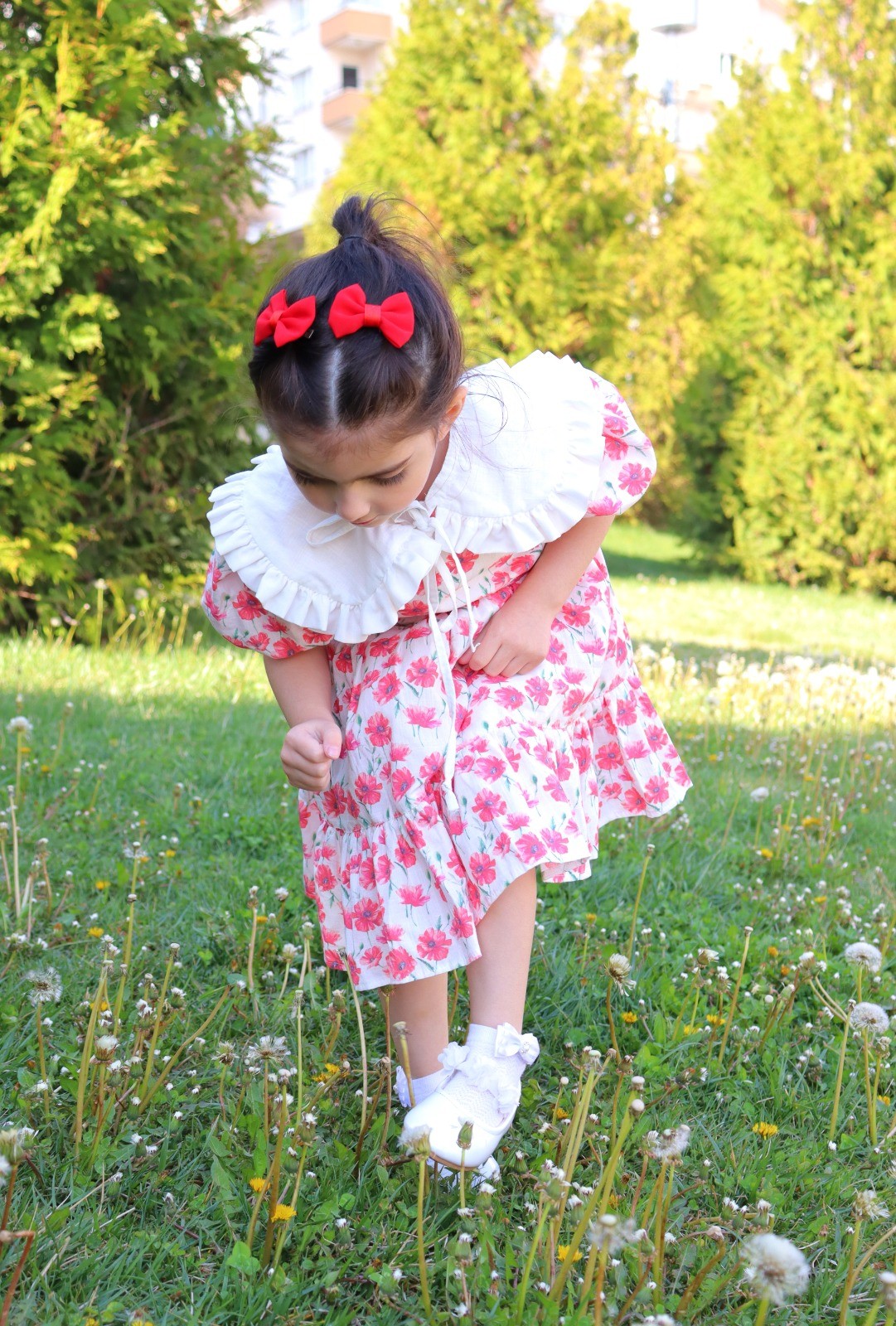 GÜLCE KIZ ÇOCUK ELBİSE ( DİKKAT ! AÇIKLAMAYI  OKUYUNUZ )