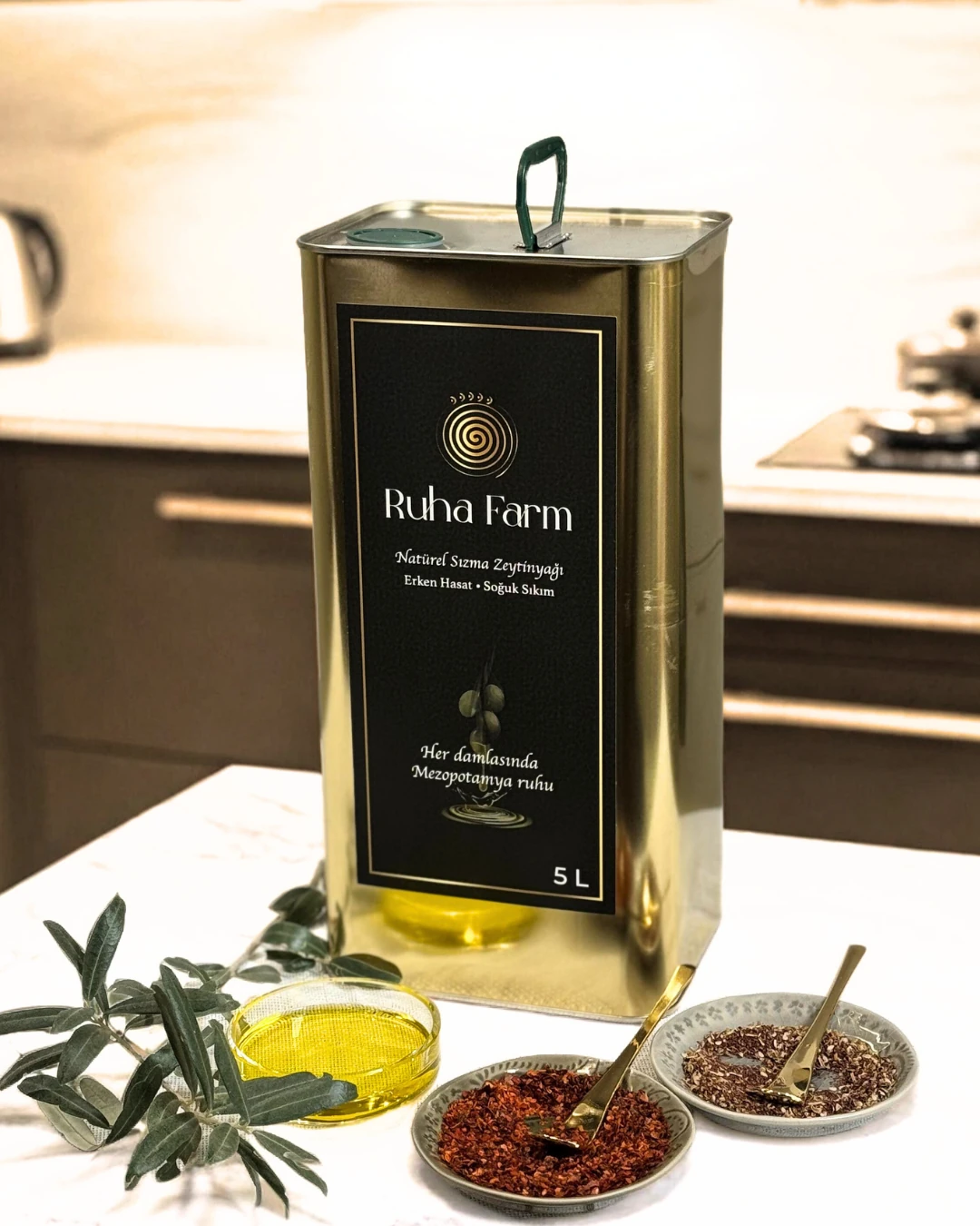 Ruha Farm Natürel Sızma Zeytinyağı 5 L