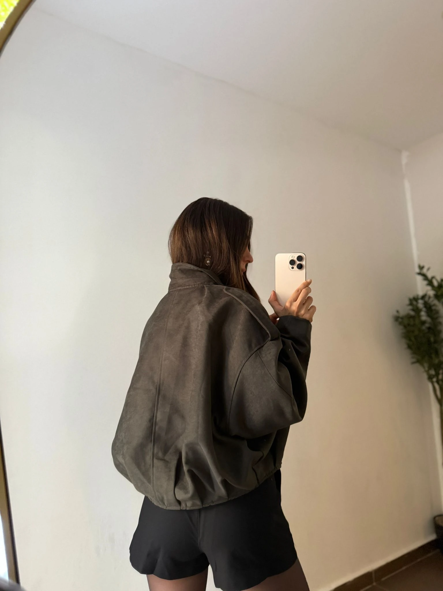 KEMERLİ PREMİUM ŞORT ETEK  - Siyah