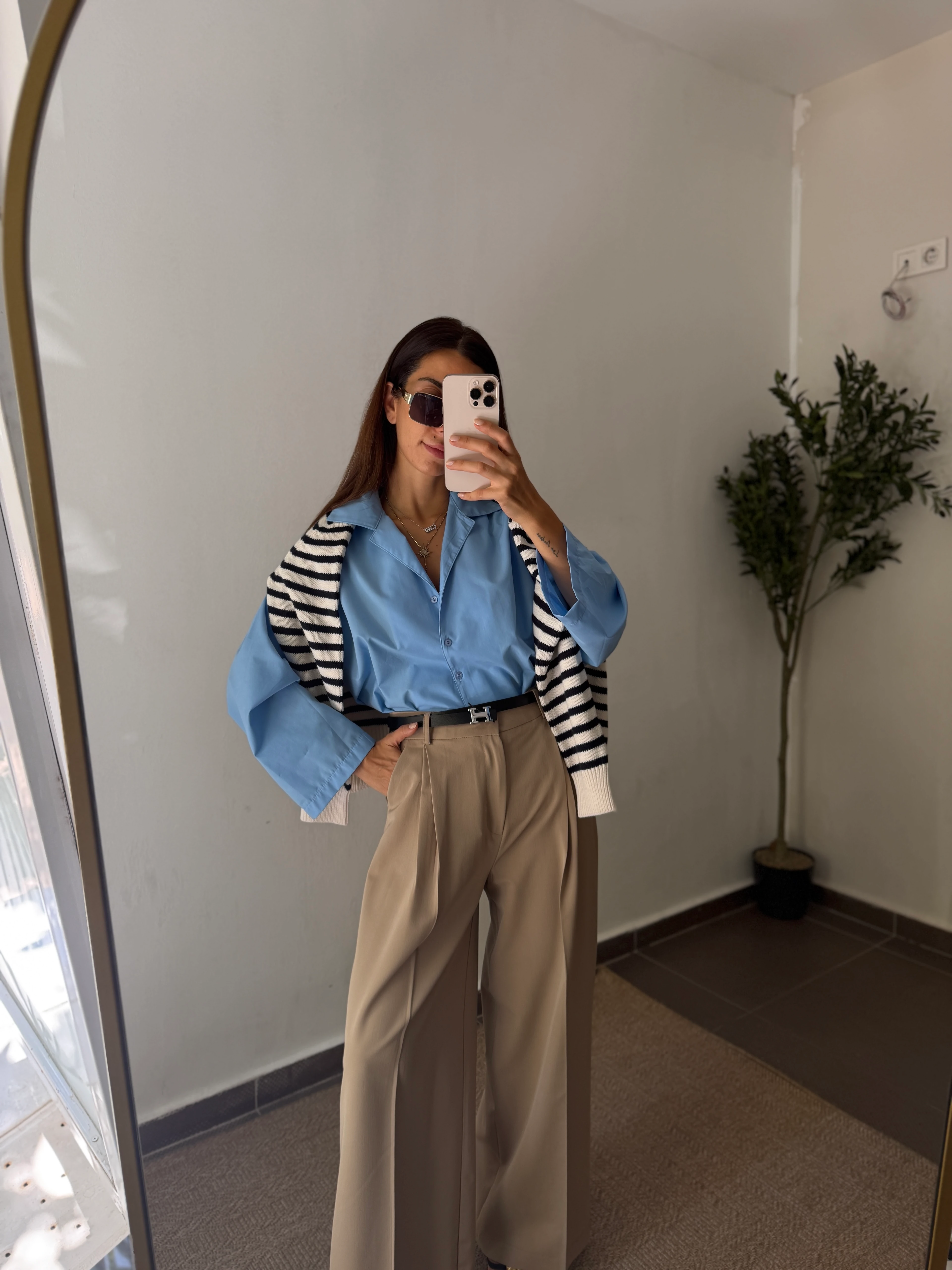 VİZON KISA PİLELİ PALAZZO 