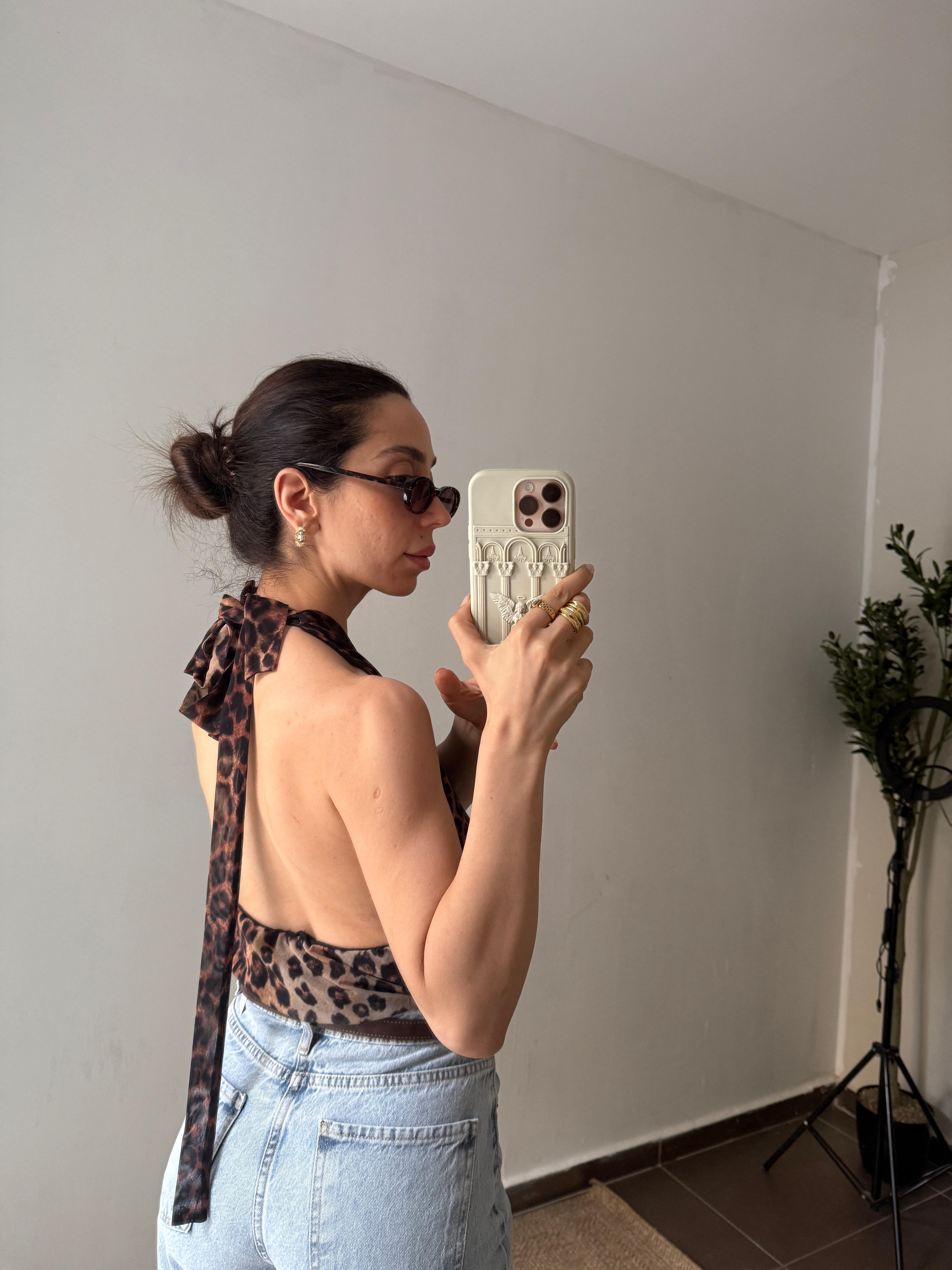 LEOPAR BODYSUİT