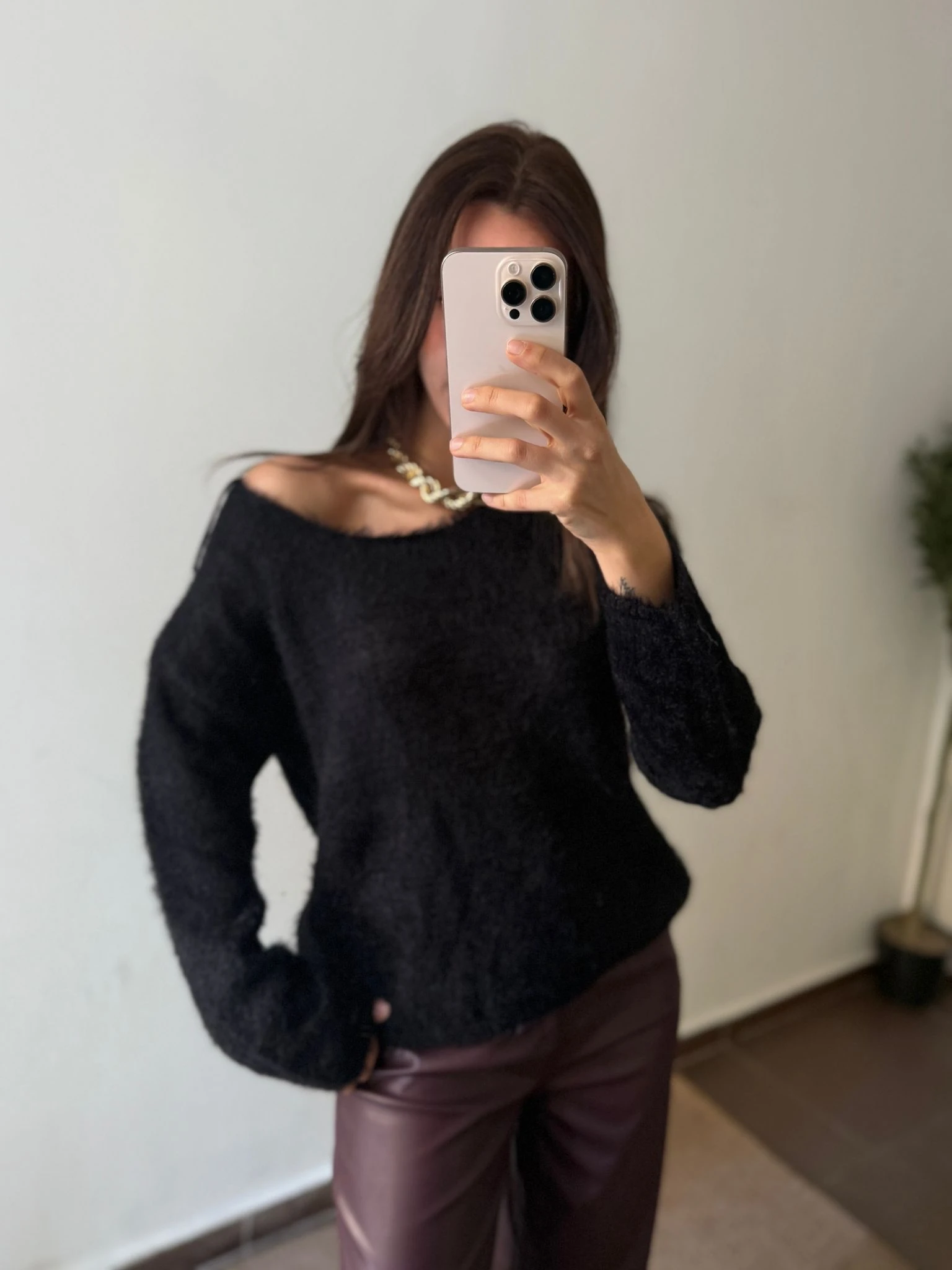 YUMOŞ KAZAK  - Siyah