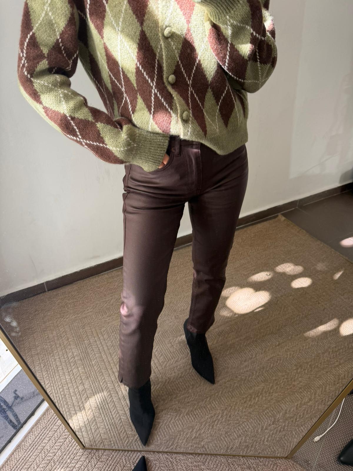 MUMLU PANTOLON - Kahve