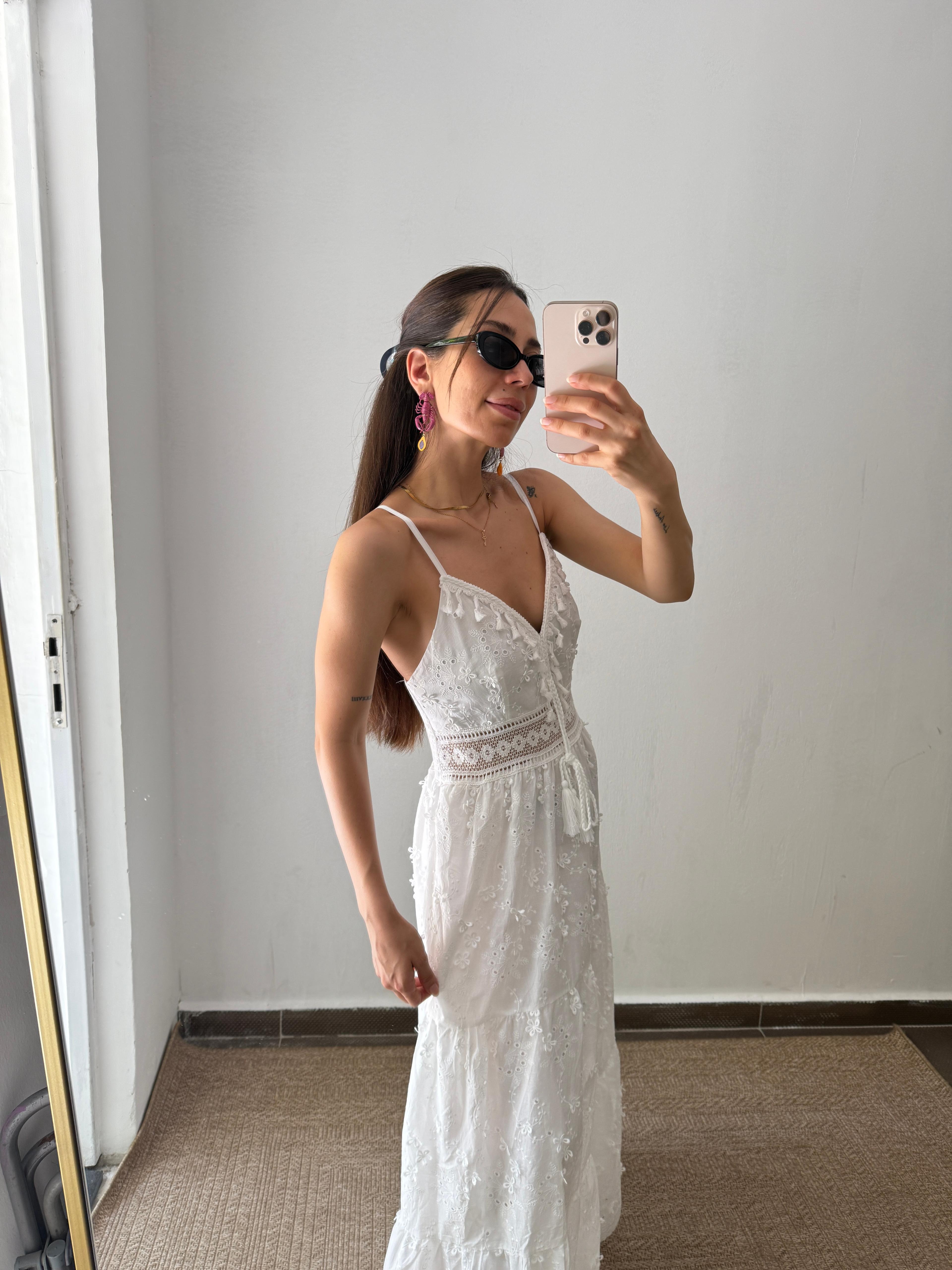 AMALFİ BEYAZ ELBİSE