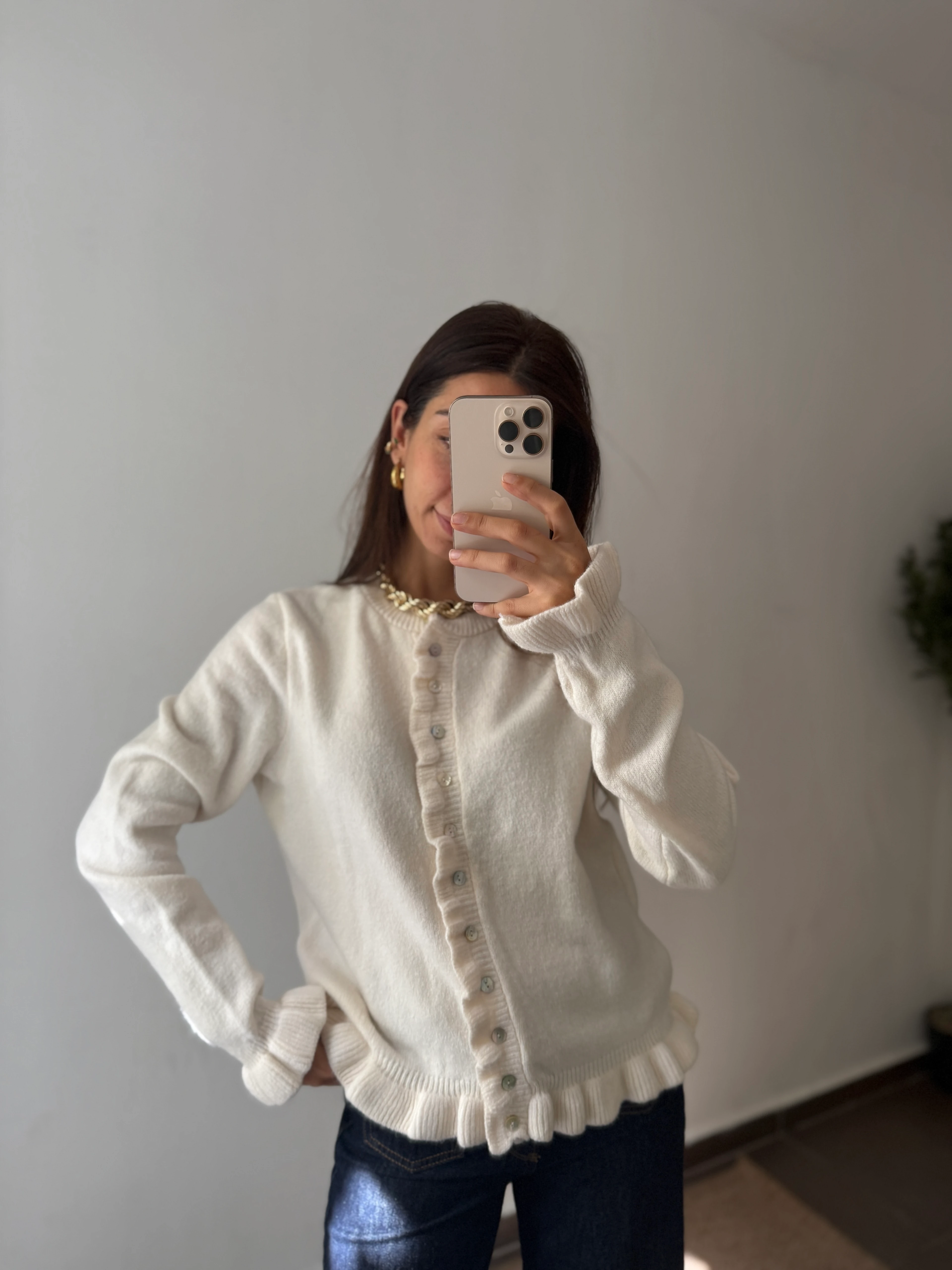 FIRFIRLI TRİKO HIRKA  - Bej