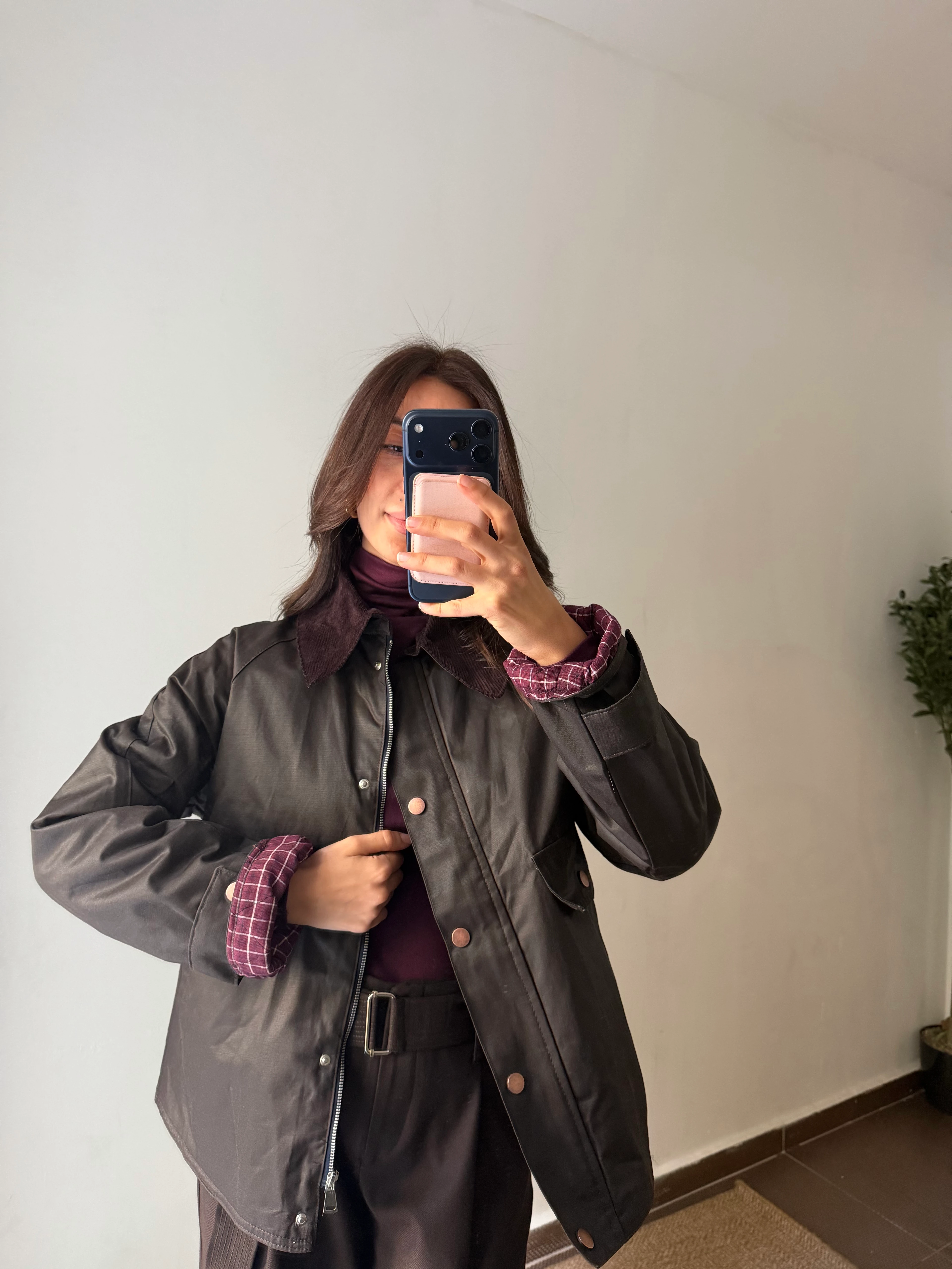 MUMLU KADİFE YAKA CEKET 