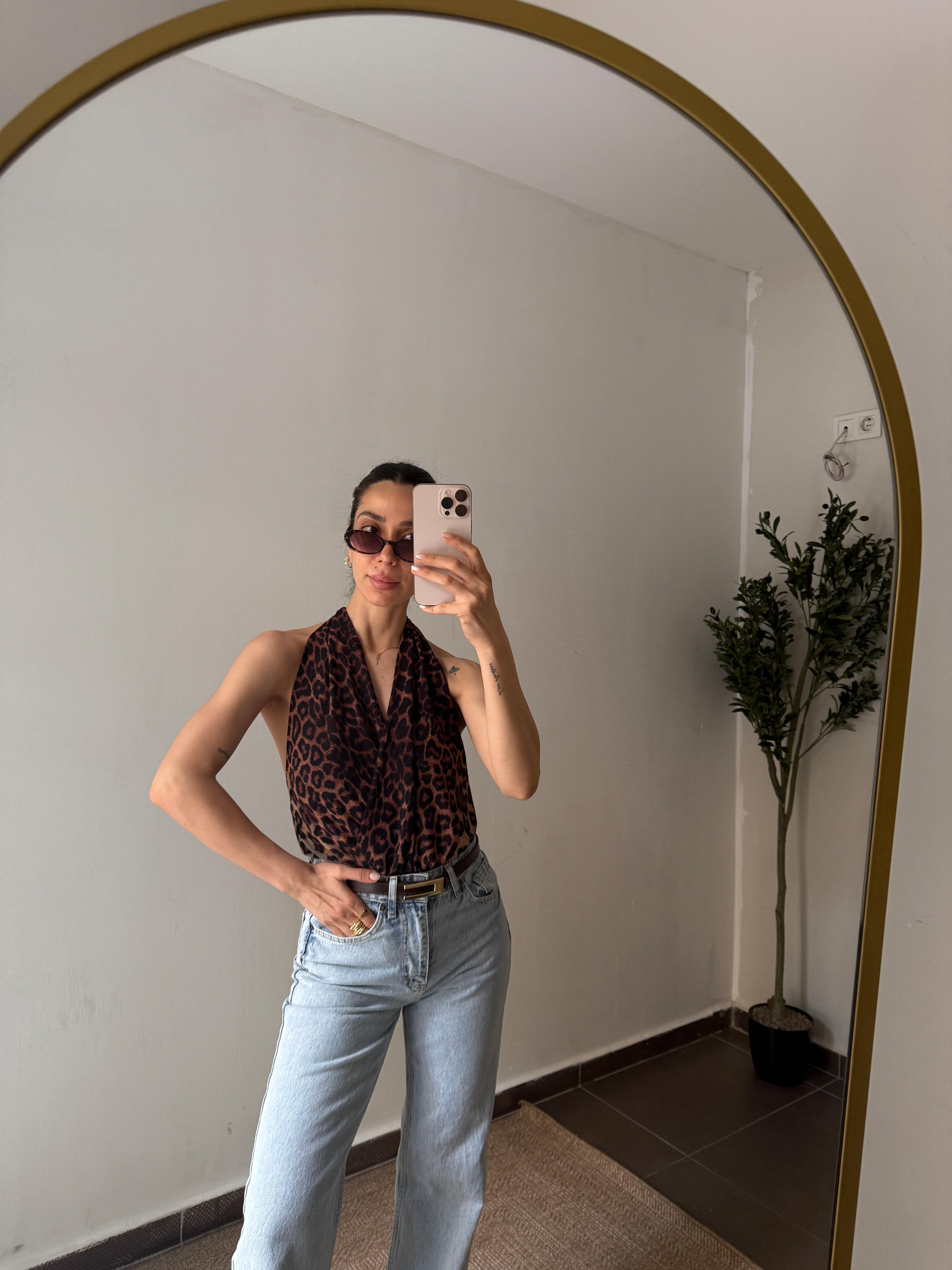 LEOPAR BODYSUİT