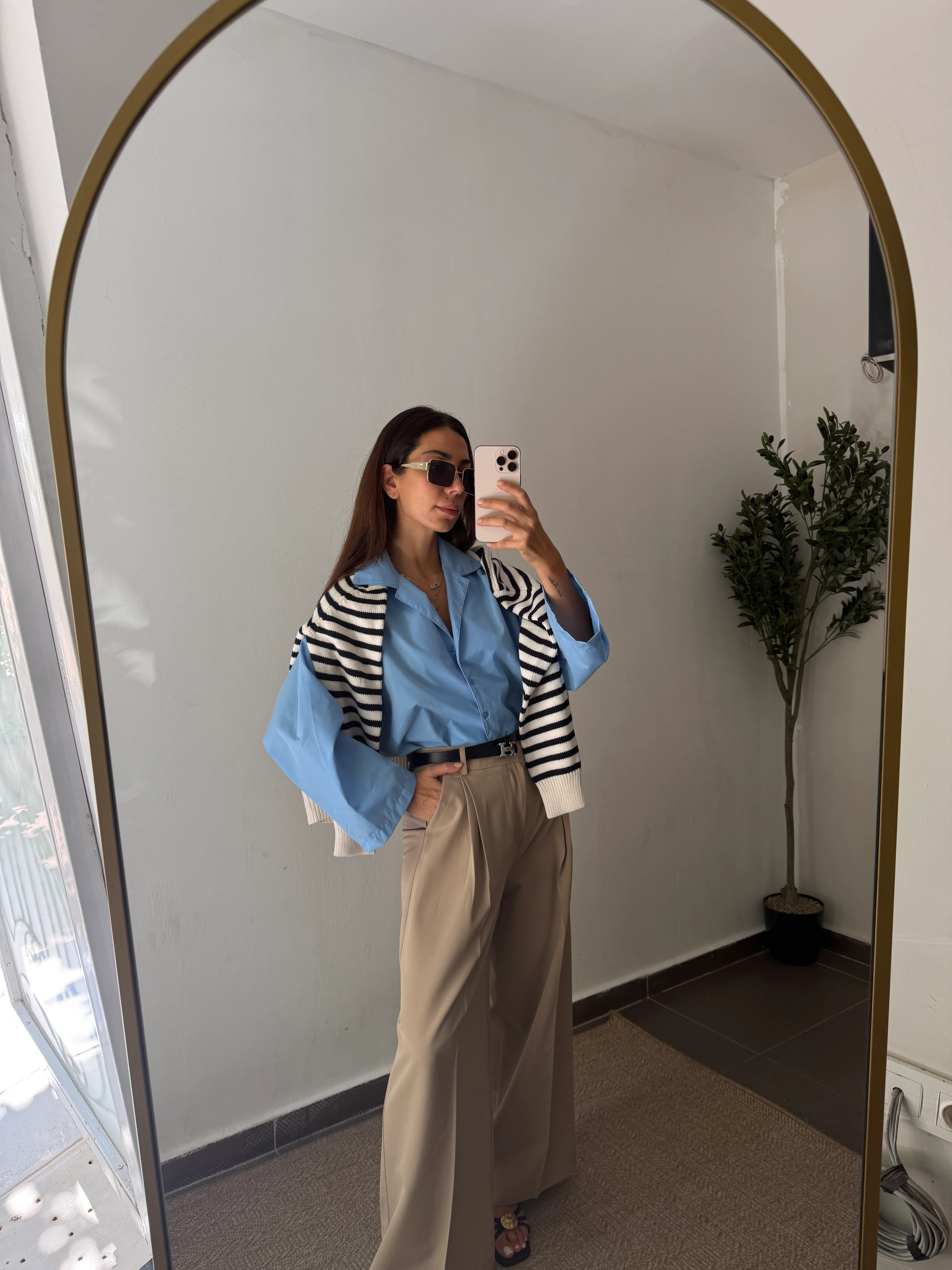 VİZON KISA PİLELİ PALAZZO 