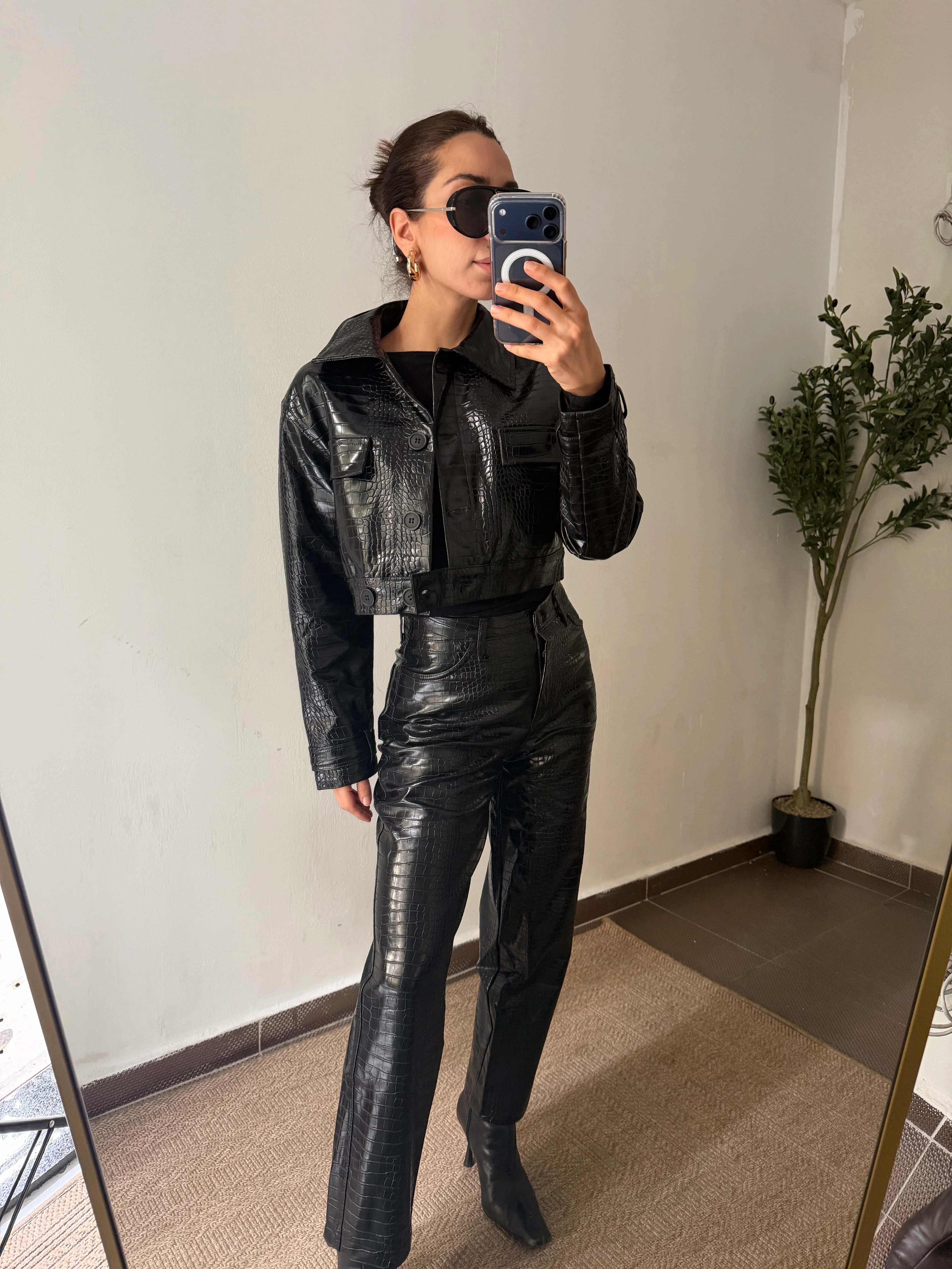 KROKODİL ÇEKET PANTALON TAKIM 