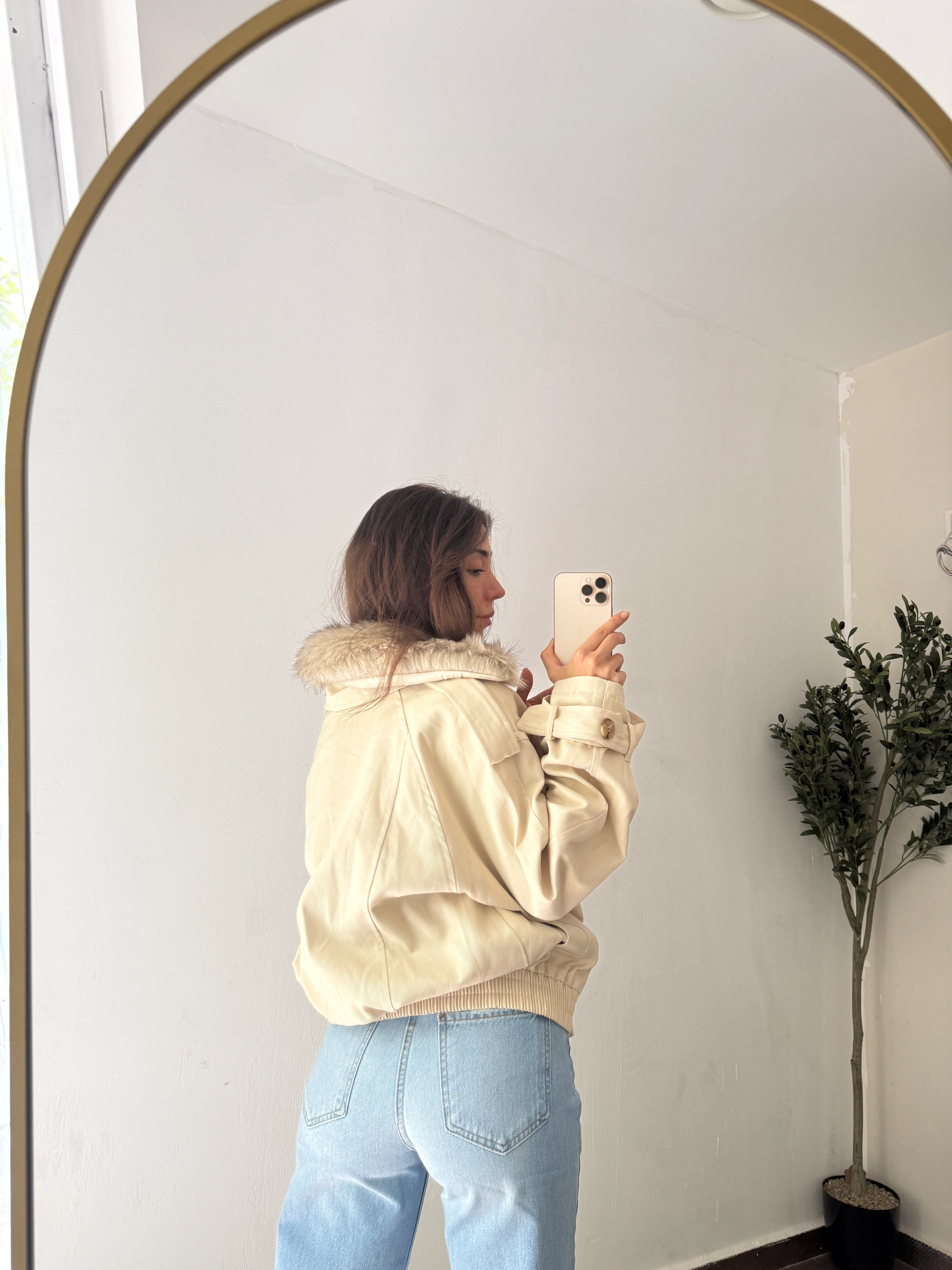 KÜRK DETAYLI TRENÇKOT