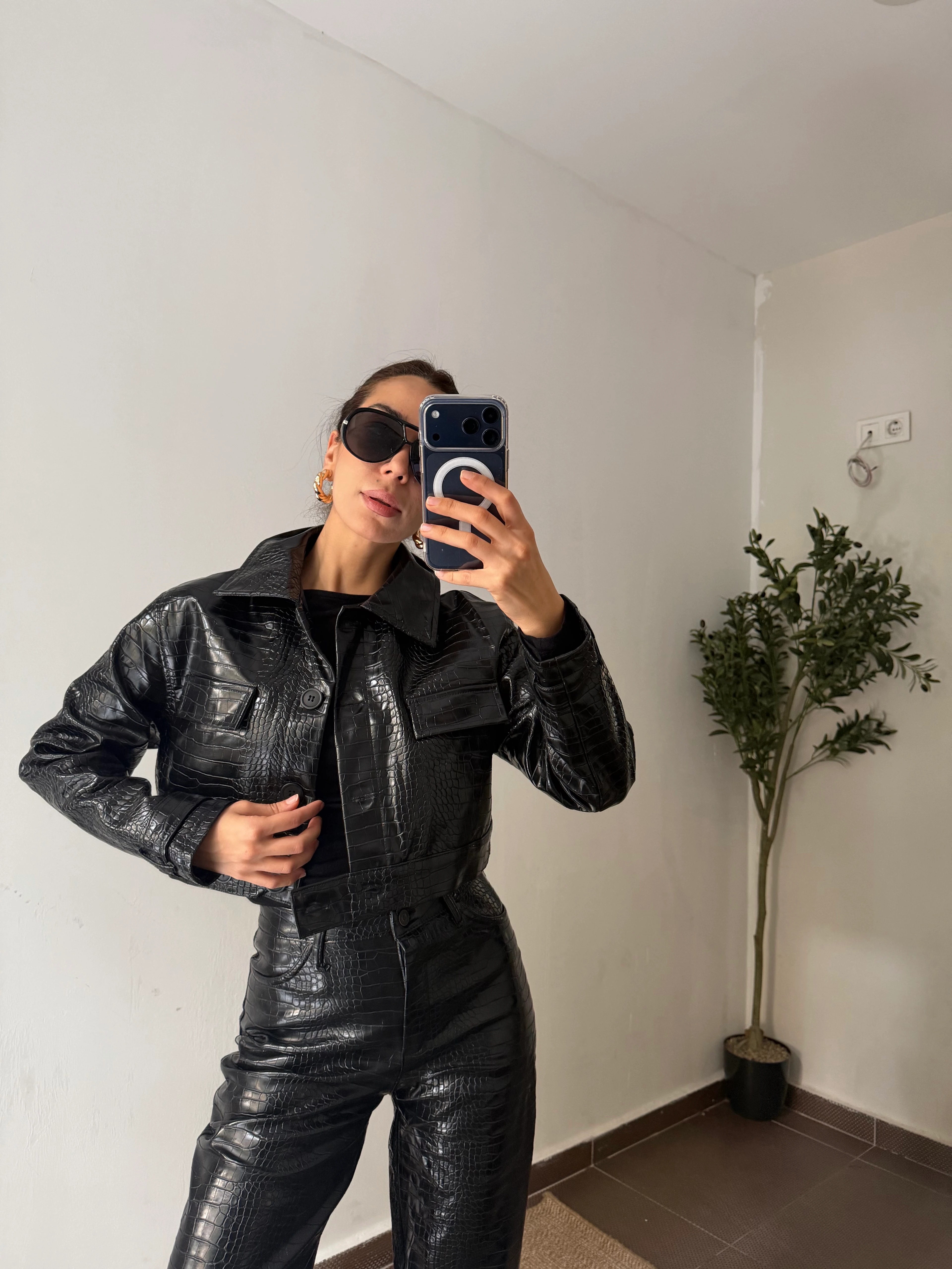 KROKODİL ÇEKET PANTALON TAKIM 