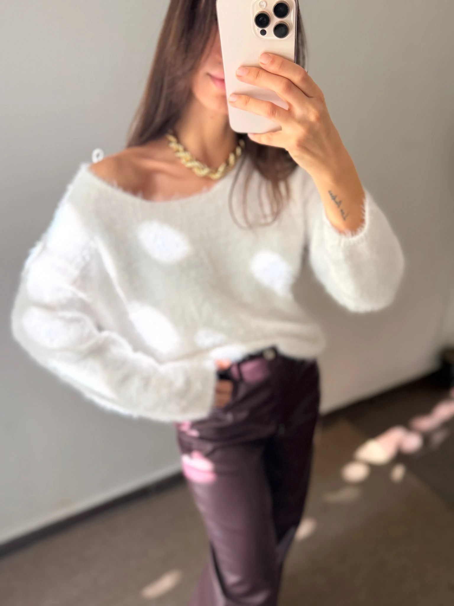 YUMOŞ KAZAK  - Beyaz