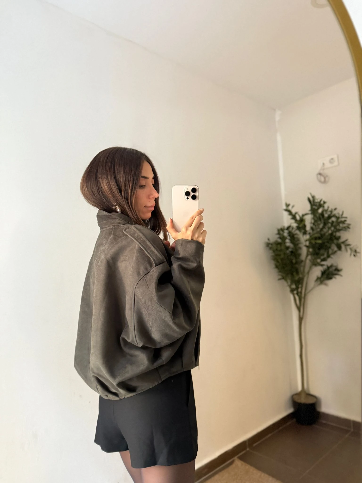 SÜET BOMBER CEKET JİL - Zümrüt Yeşil