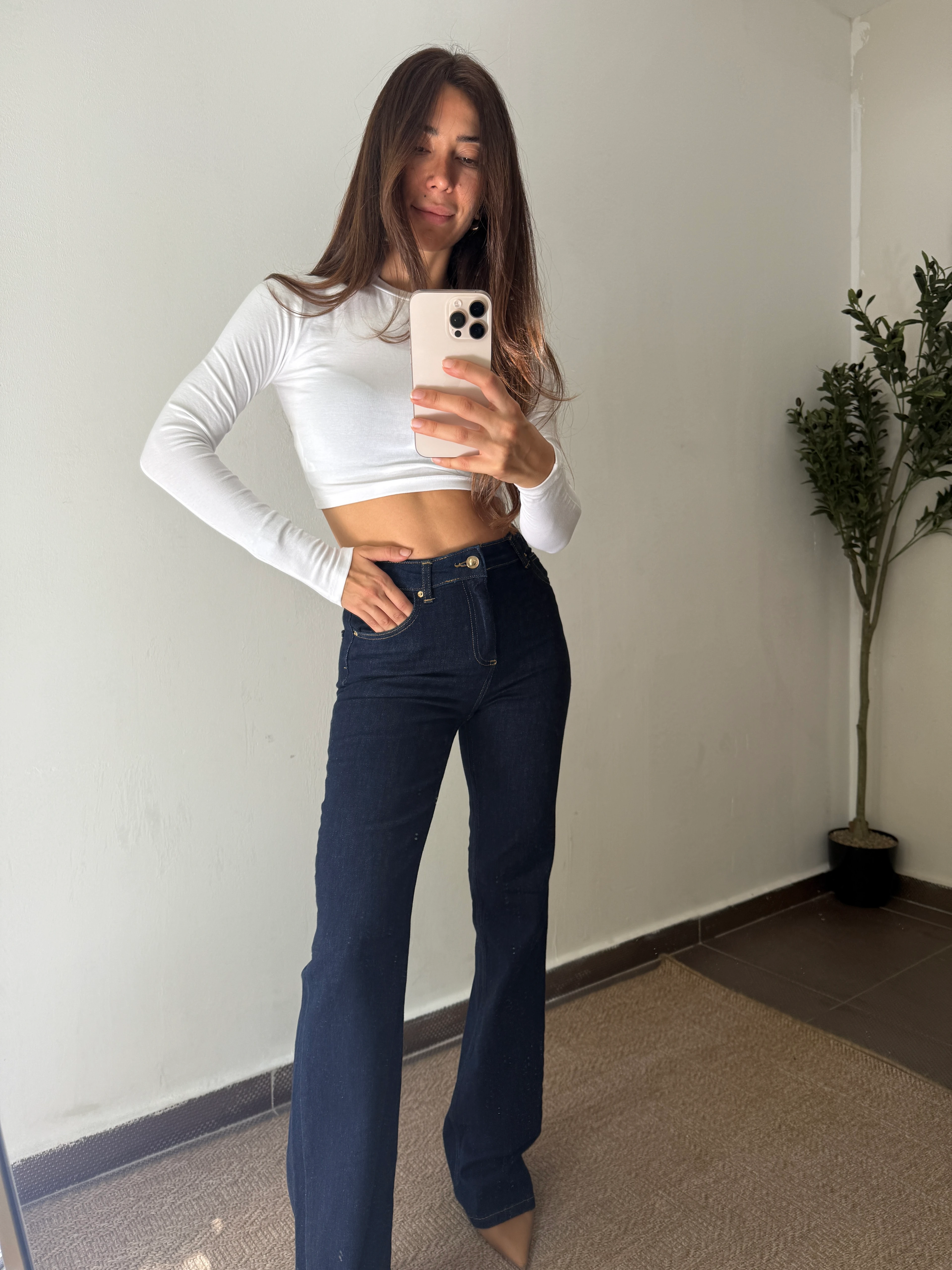 FLARE KOYU RENK JEAN 