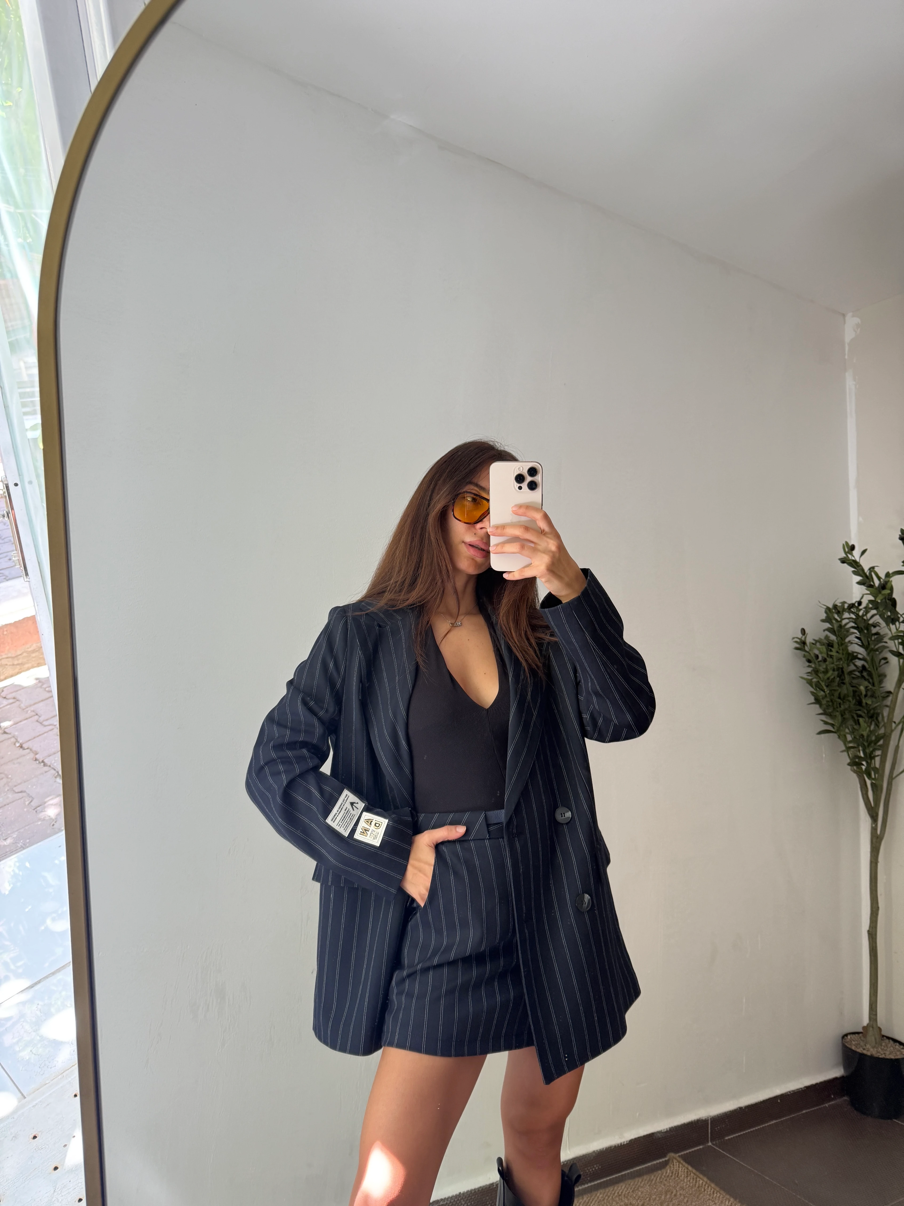 PREMİUM ÇİZGİLİ BLAZER CEKET 