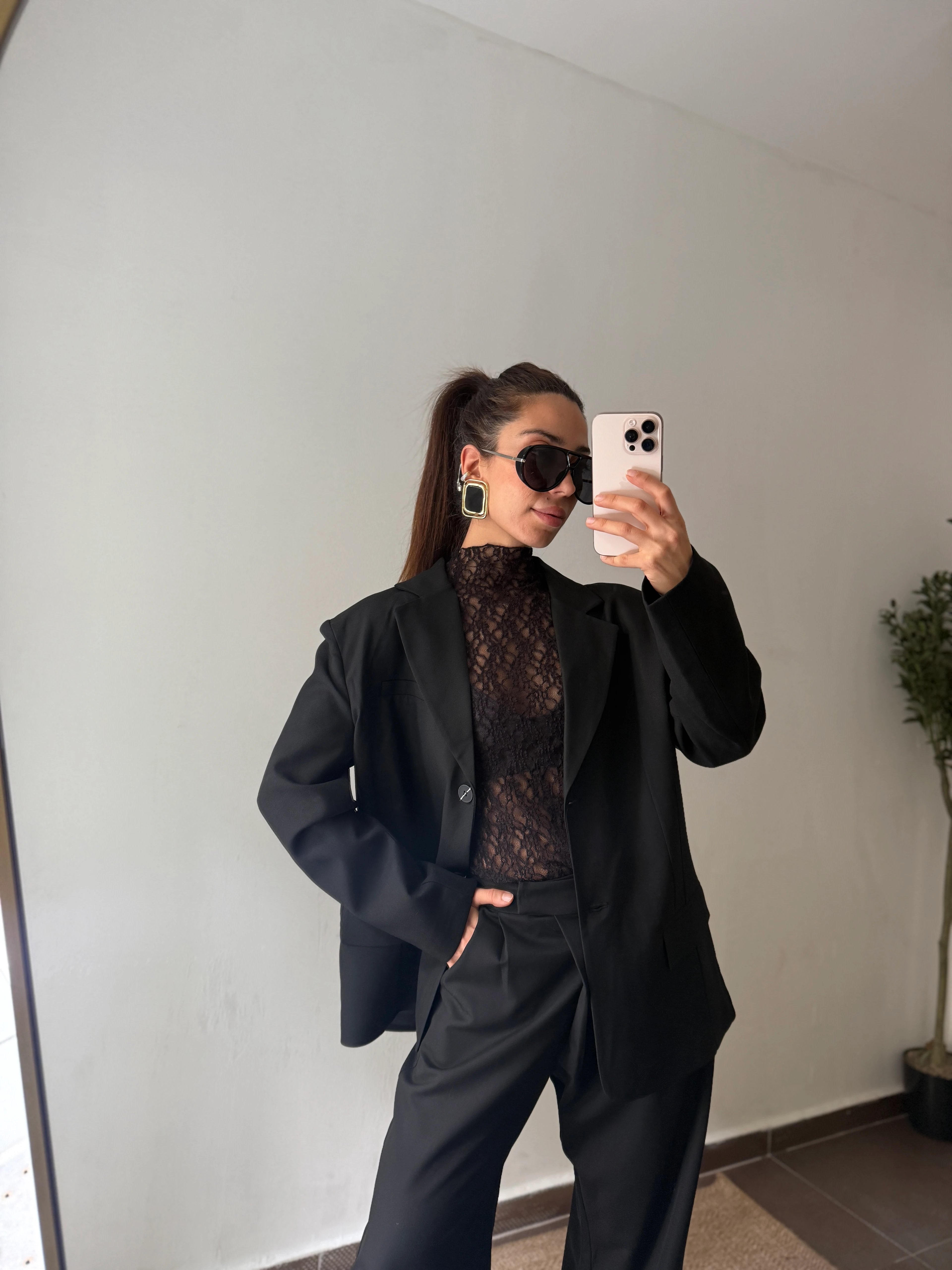 PREMİUM BLAZER CEKET SİLVA - Siyah