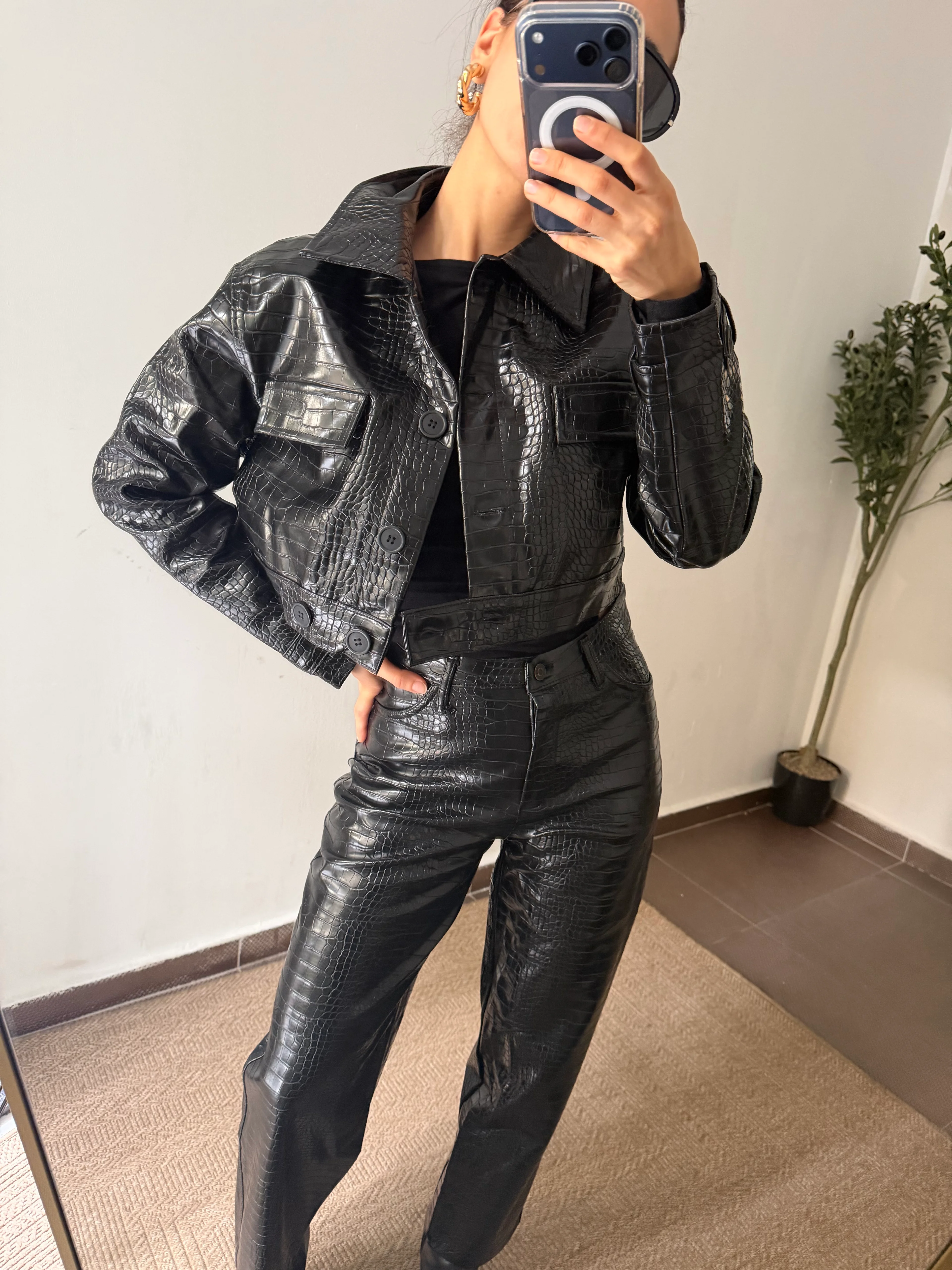 KROKODİL ÇEKET PANTALON TAKIM 