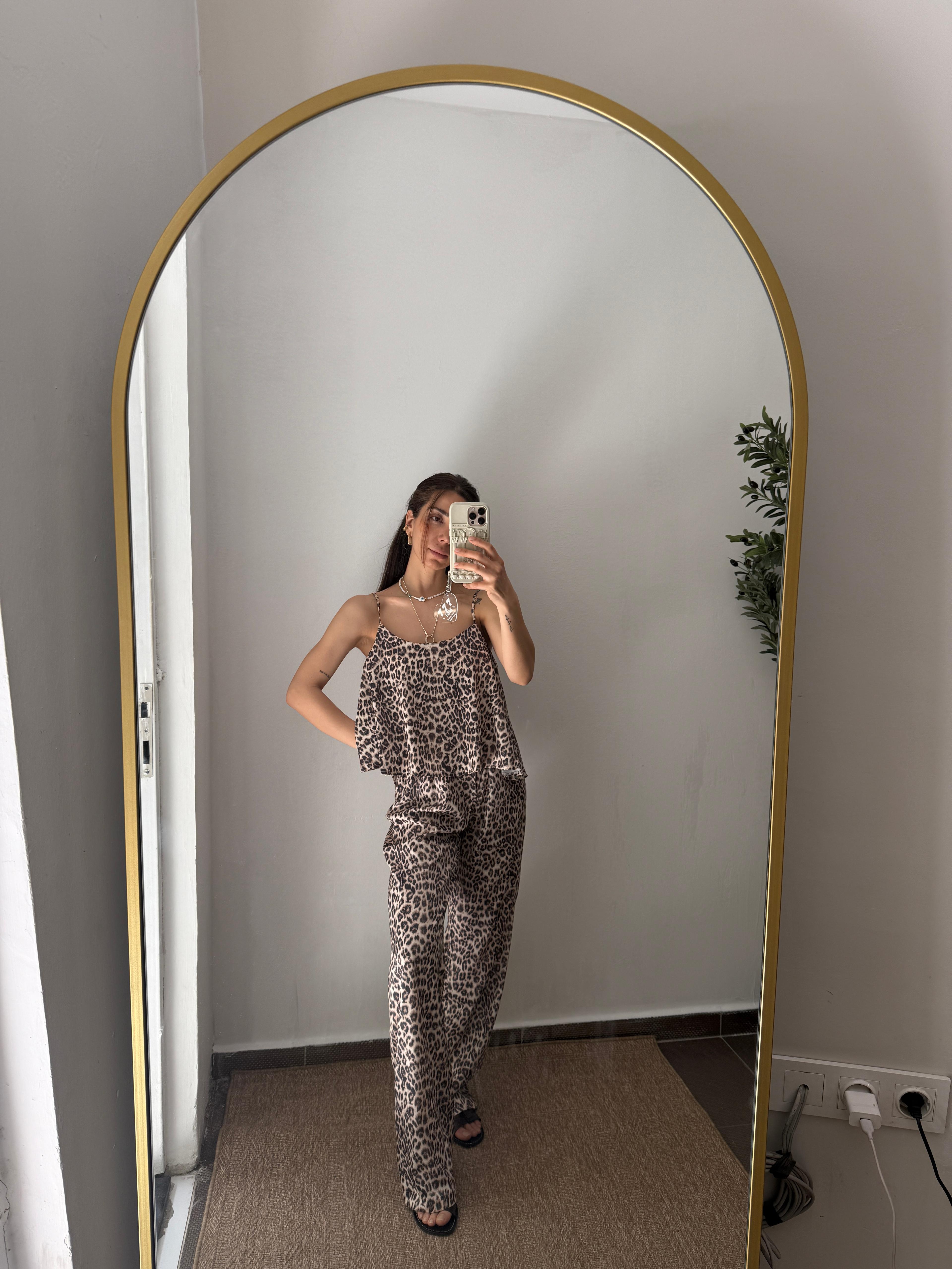 LEOPAR SATEN PAMUK TAKIM