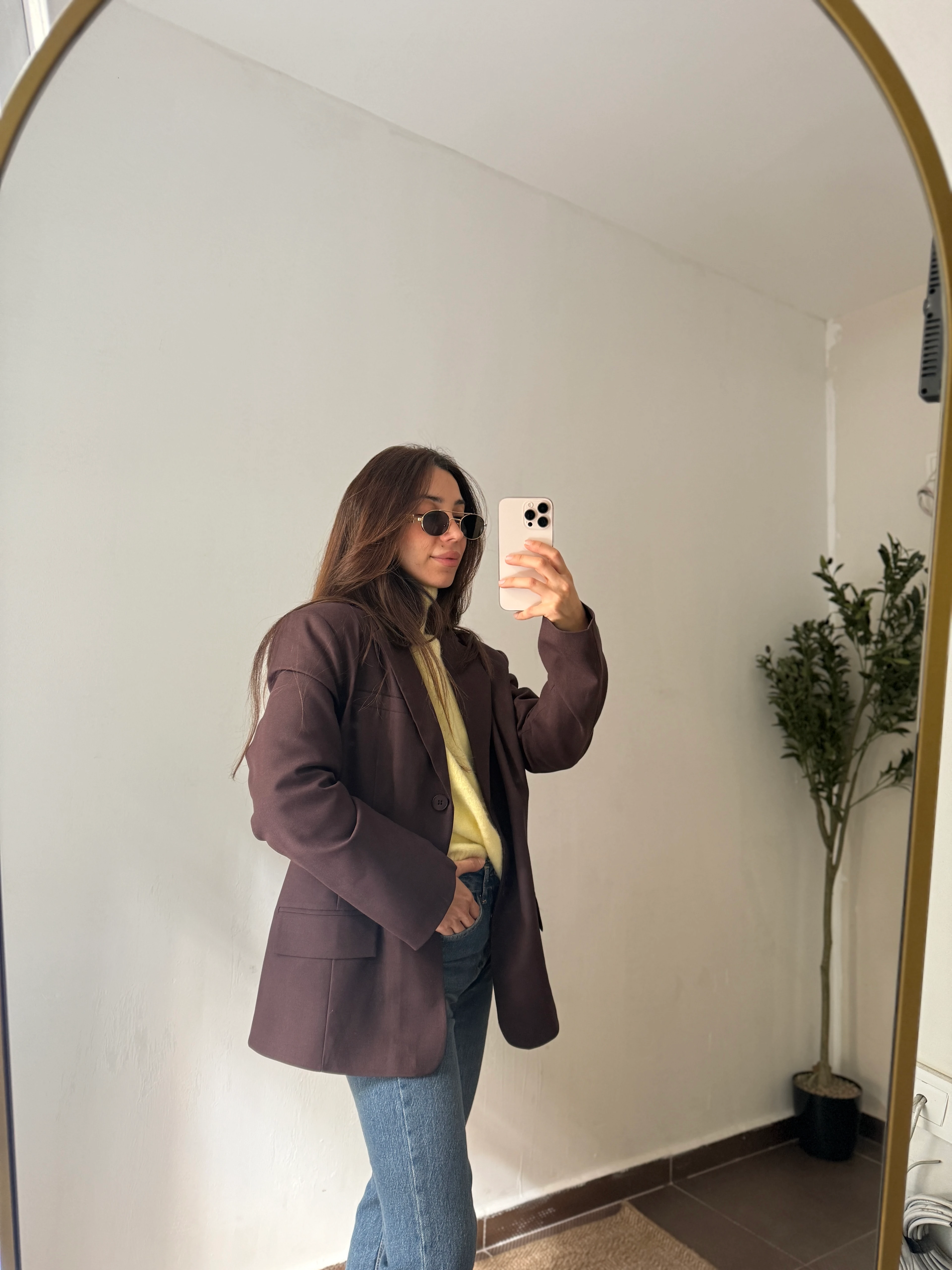 PREMİUM BLAZER CEKET SİLVA - Kahve