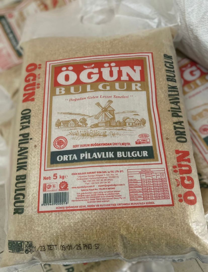Öğün Pilavlık Maraş Bulguru (5KG) 