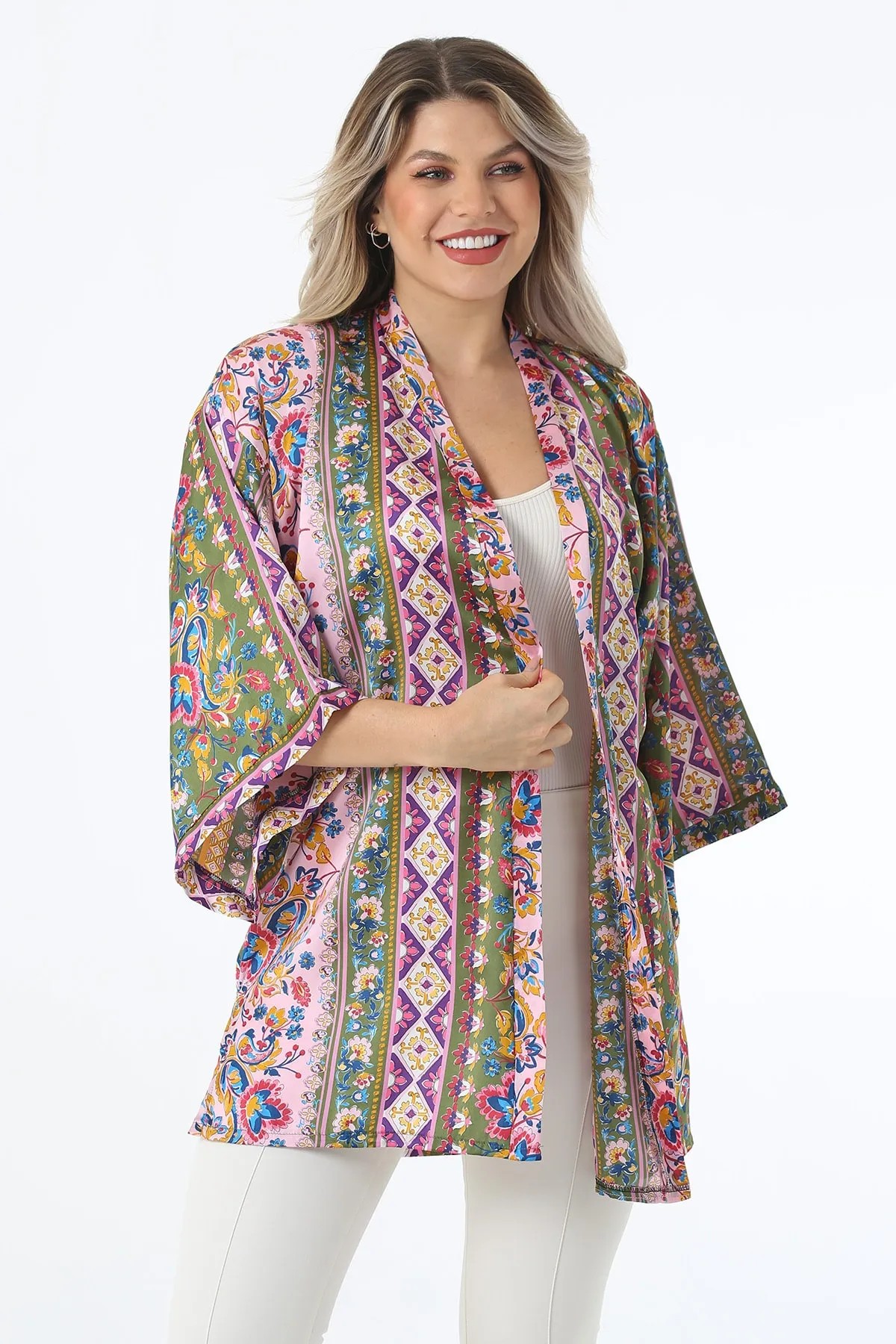 Kimono Gökkuşağı Zeni