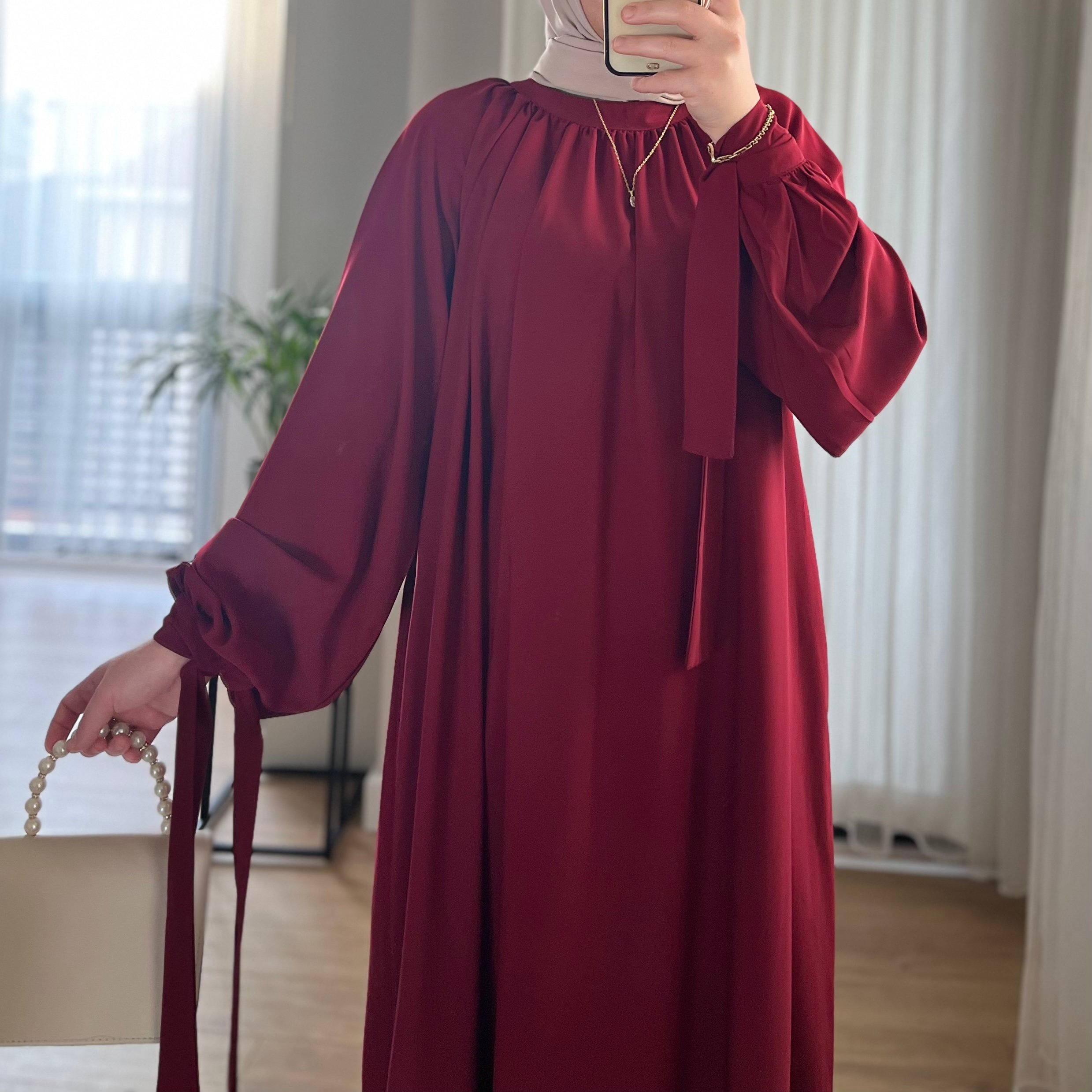 Zey Abaya Bordo