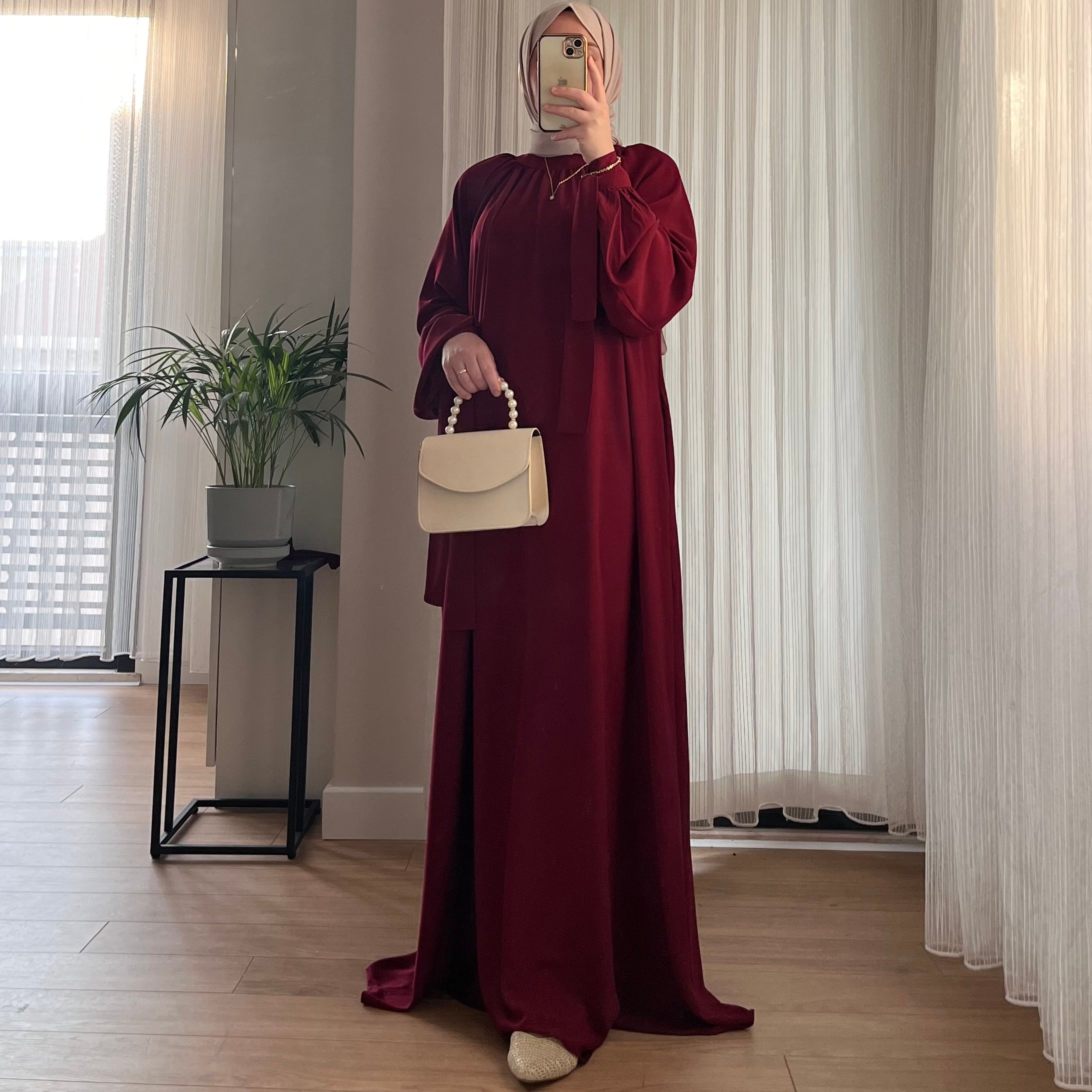 Zey Abaya Bordo