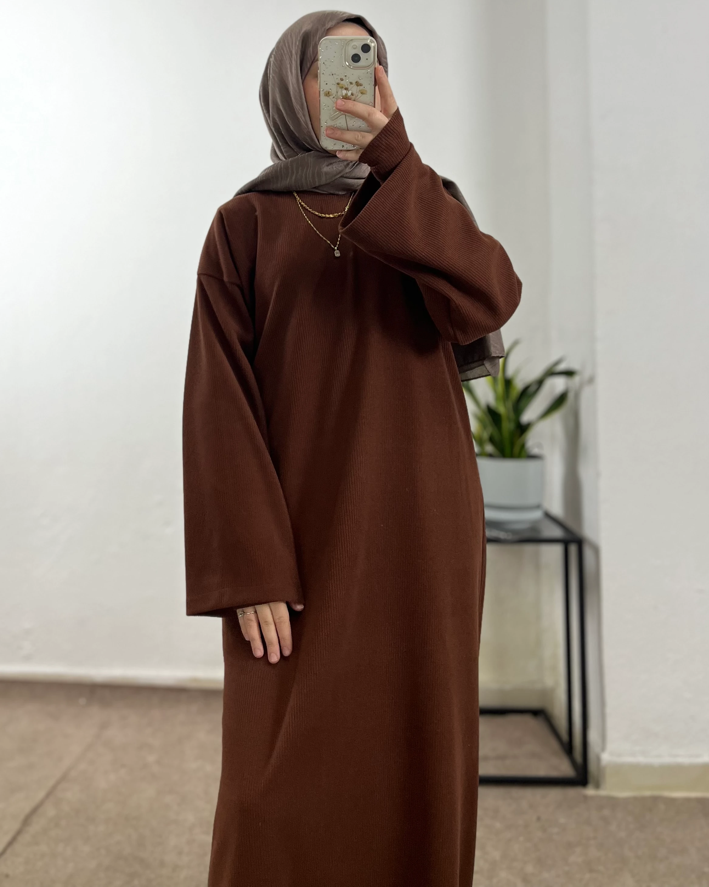 Fitilli Basic Elbise + Kolluk 