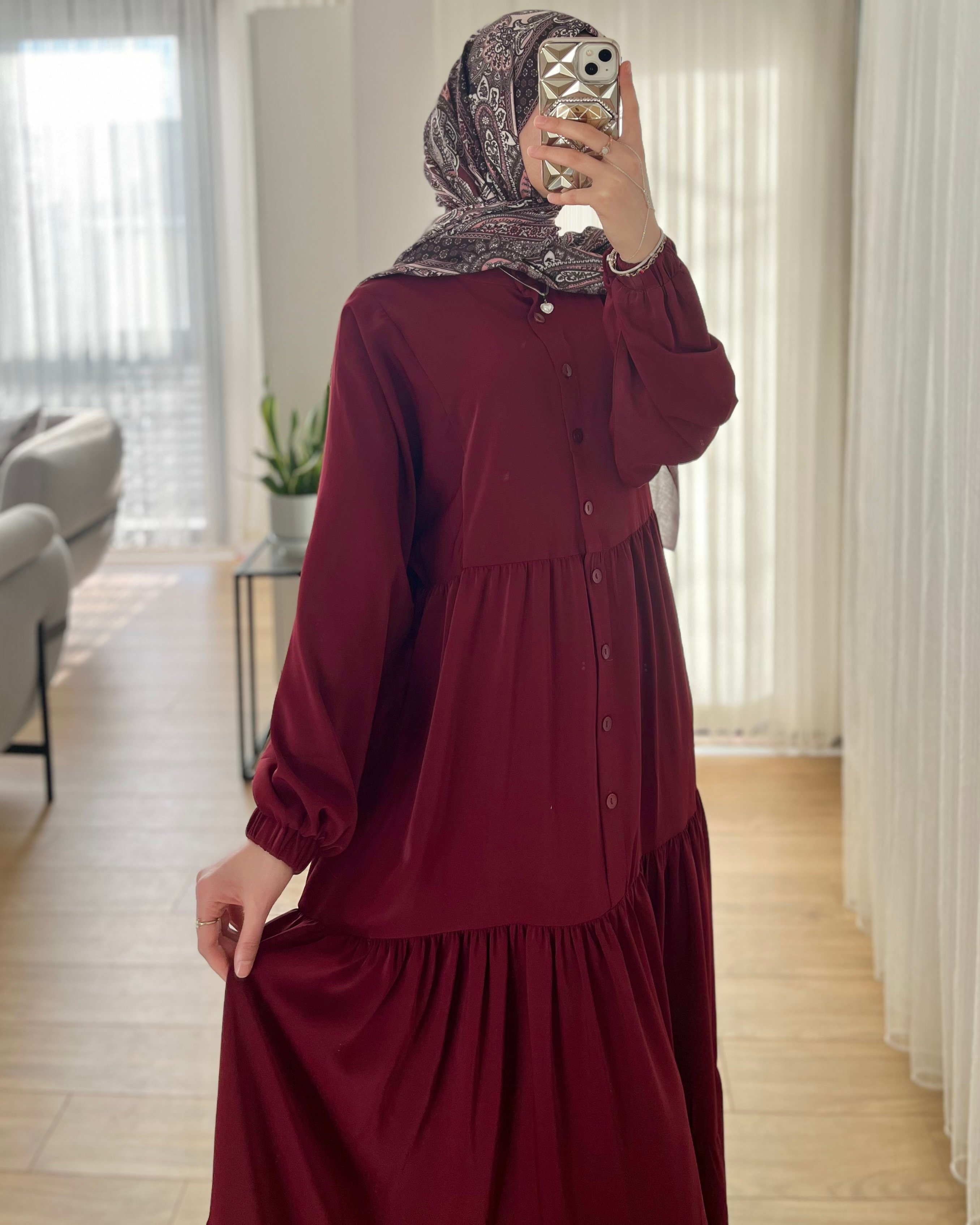 Yarasa Kol Kat Kat Elbise