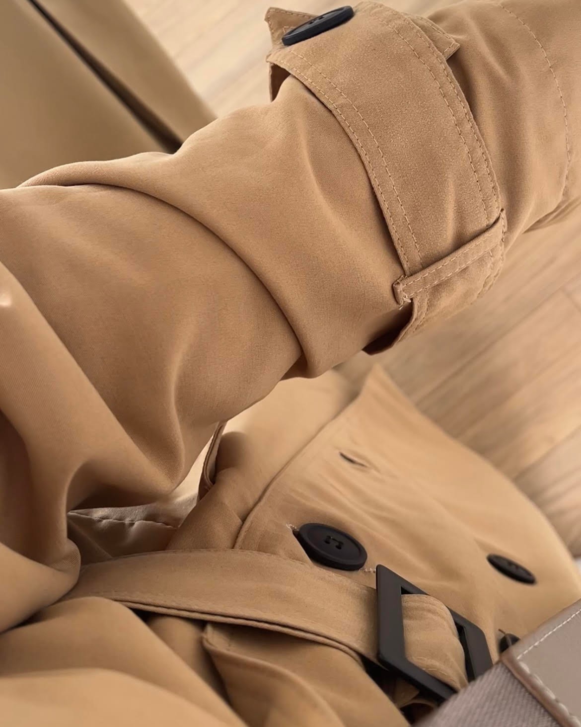 Klasik Model Trençkot - Camel