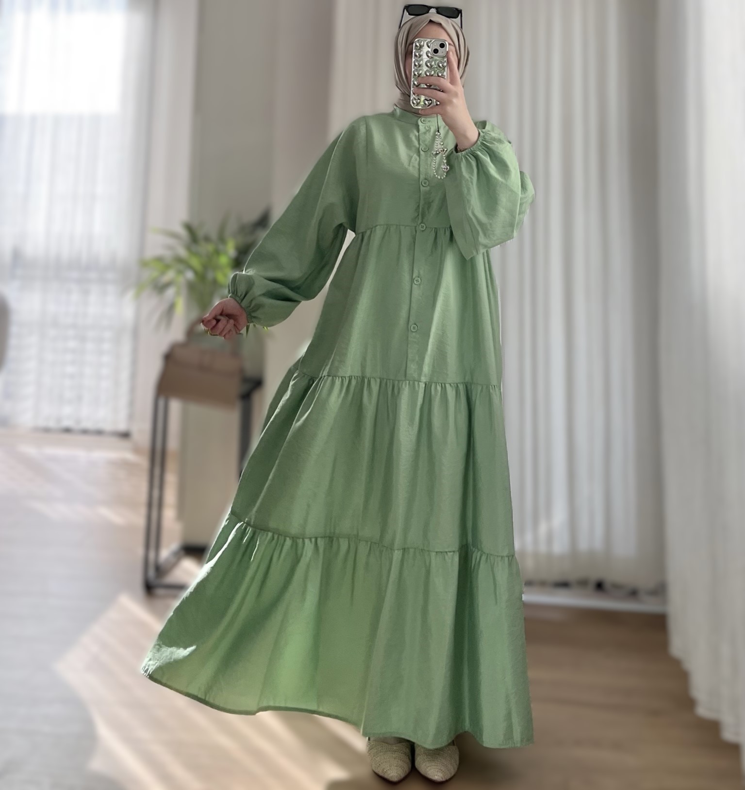 Yeşil Modal  Elbise
