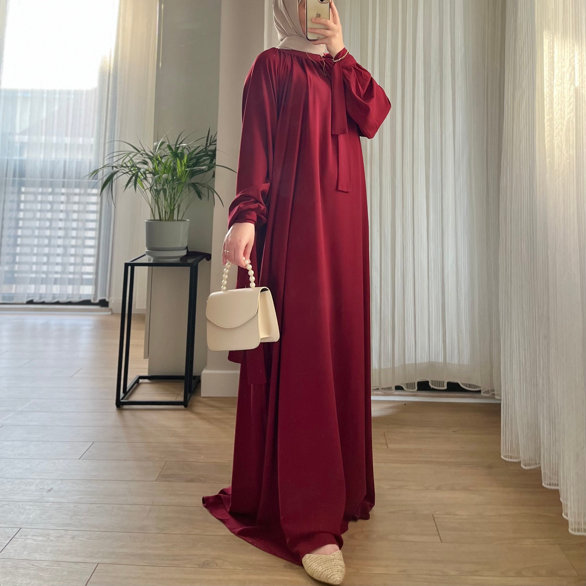 Zey Abaya Bordo