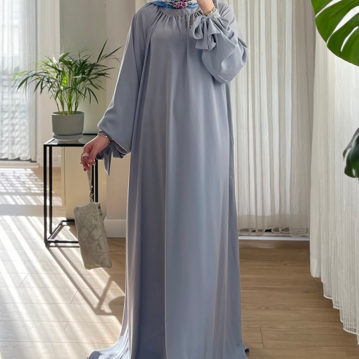 Zey Abaya Buz Grisi