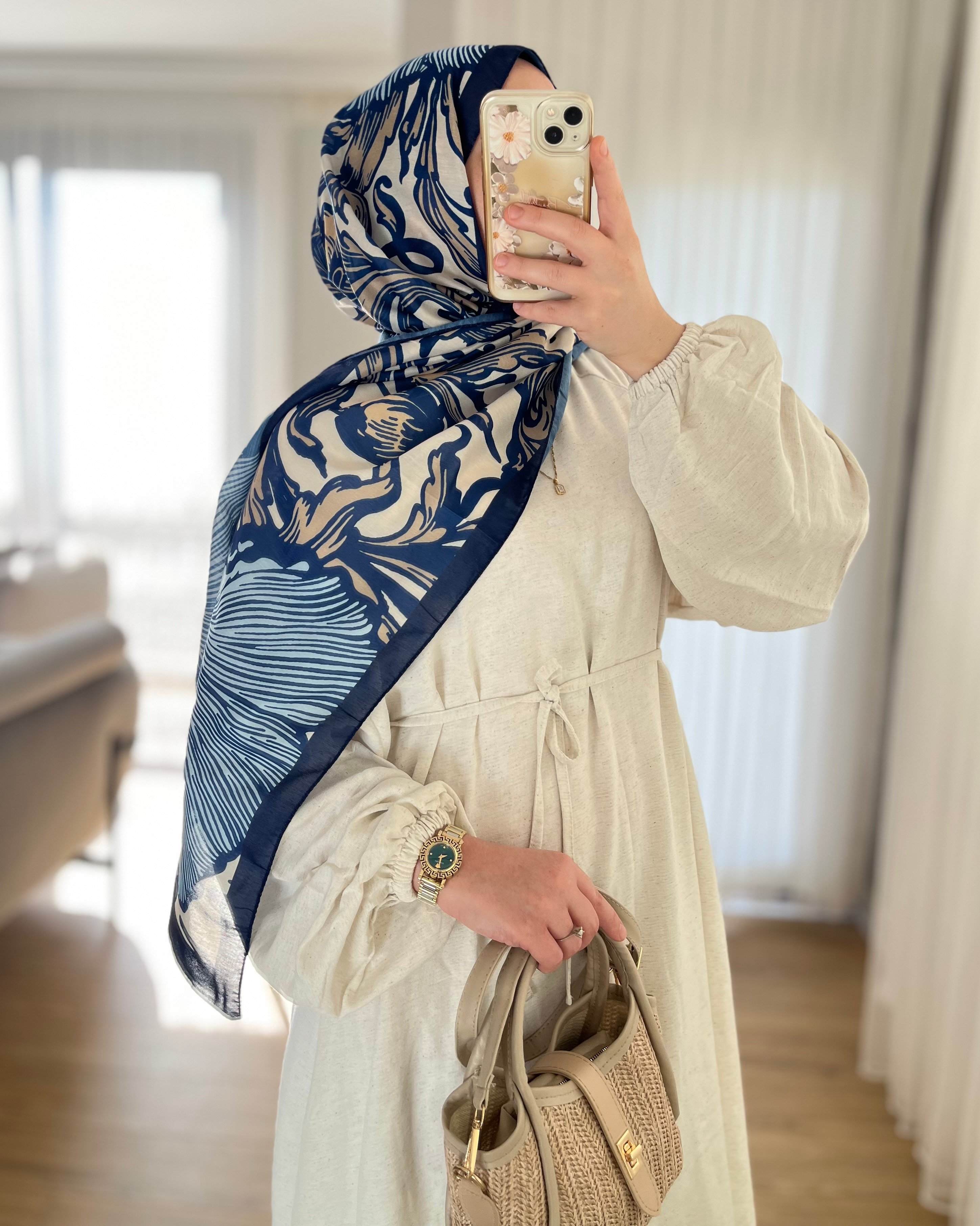 Desenli şal