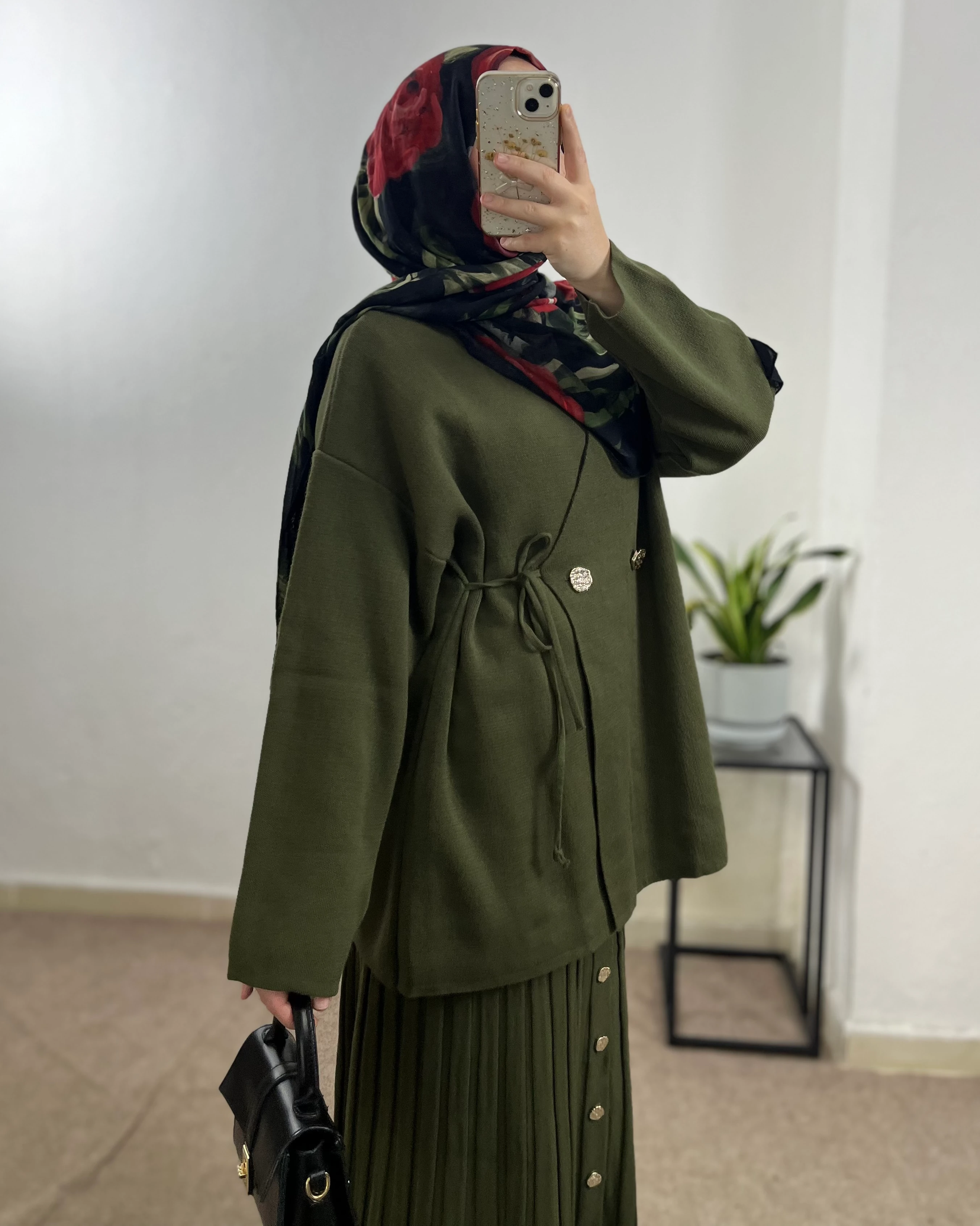 Ceketli Triko Takım  - Haki