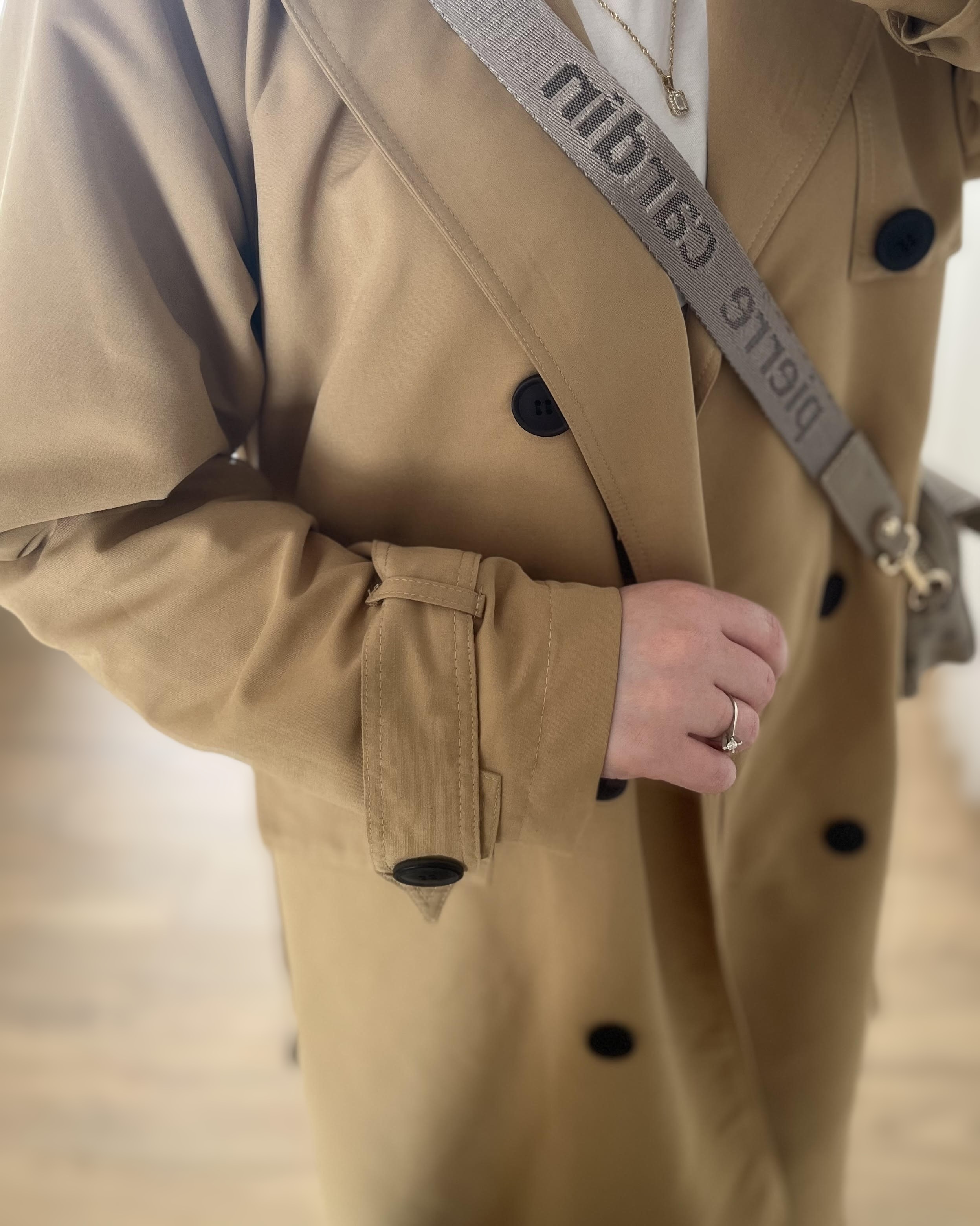 Klasik Model Trençkot - Camel