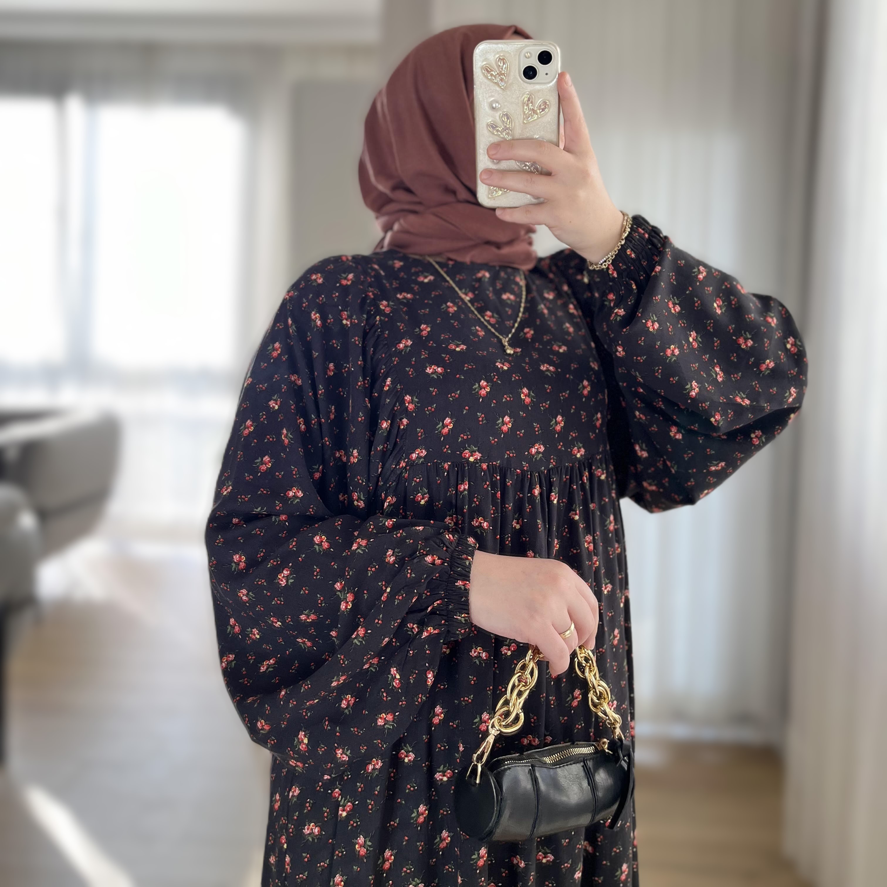 Çıtır Çiçek Desen Elbise