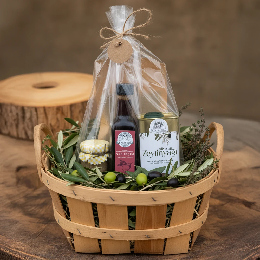 Dörtlü Fırsat Paketi (175ml Zeytinyağı, 100ml nar ekşisi,35gr kekik,50gr zeytin ezmesi)