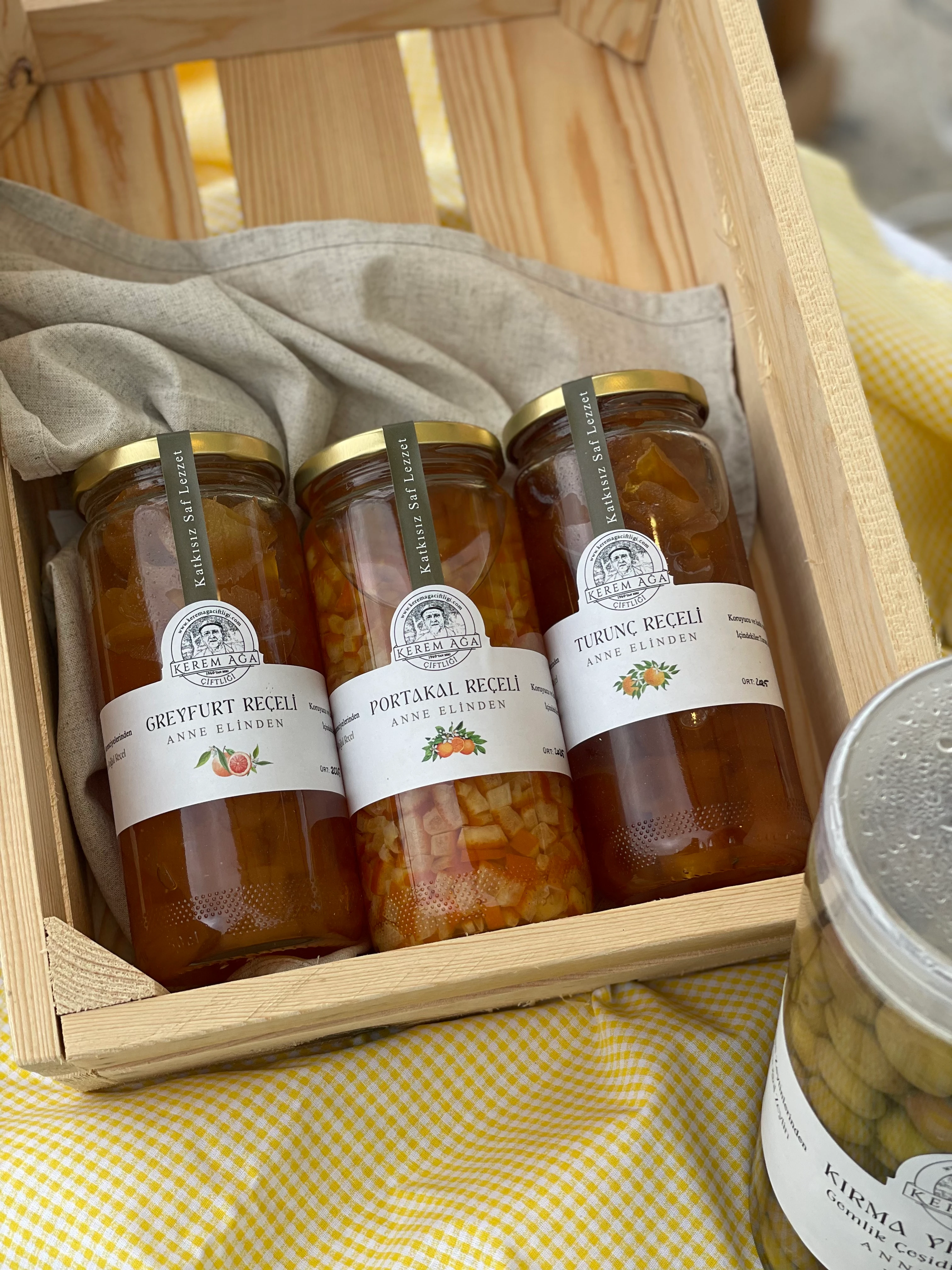 Üçlü Reçel Paketi ( Greyfurt,Portakal,Turunç Reçeli) 600gr.