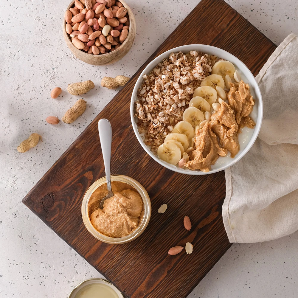 Şekersiz Yer Fıstığı Ezmesi 320 Gr (Fıstık Parçacıklı)