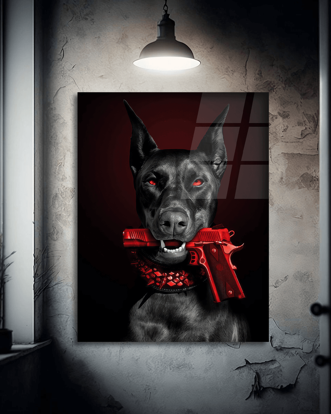 Doberman - Red Gun