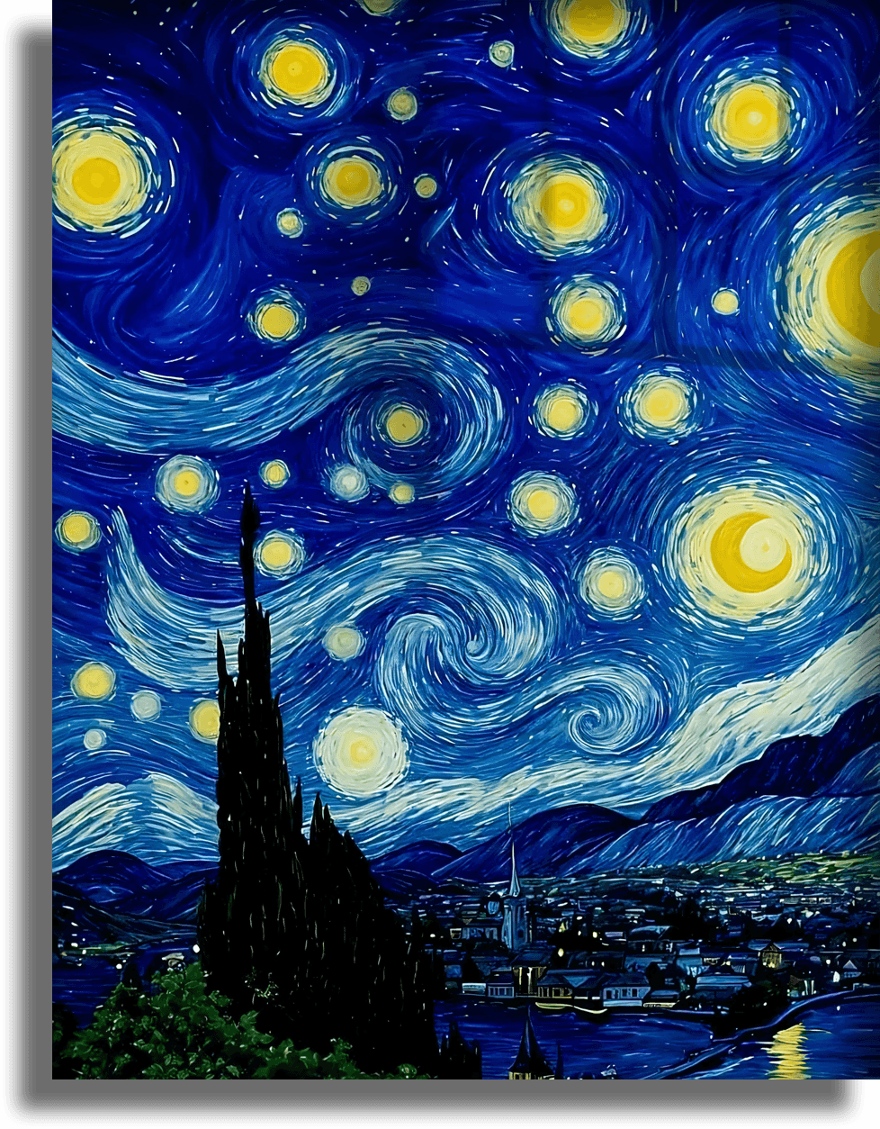 Vincent van Gogh - The Starry Night ( Yıldızlı Gece ) 