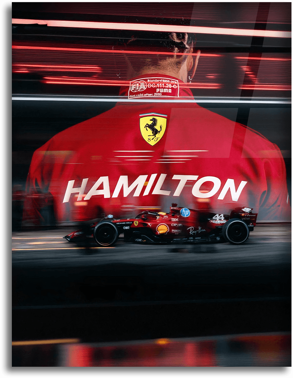 Hamilton x Ferrari - Speed Reflection