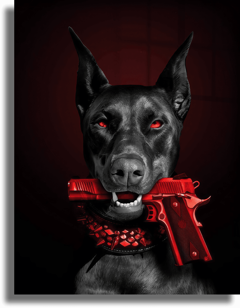 Doberman - Red Gun
