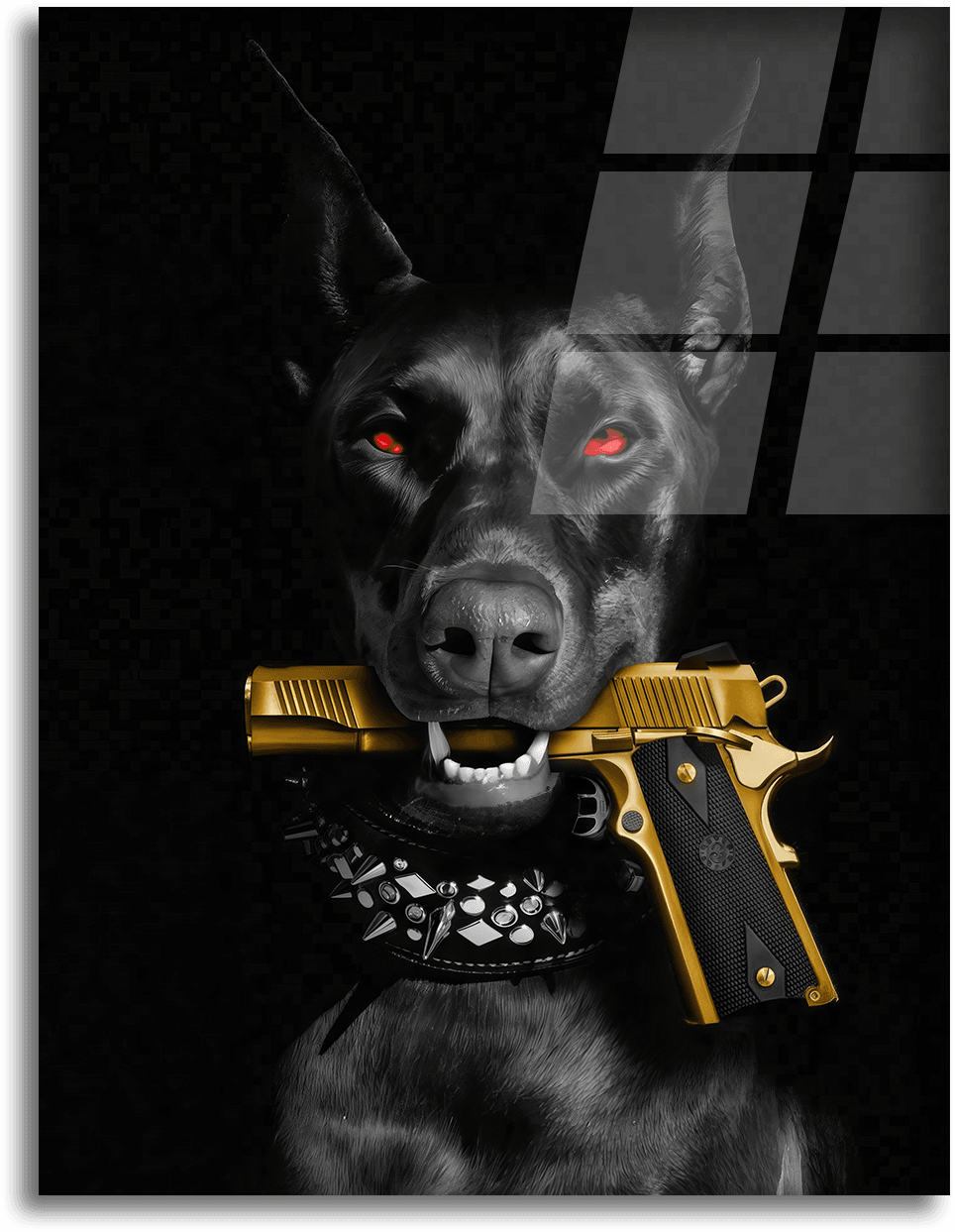 Doberman - Yellow Gun