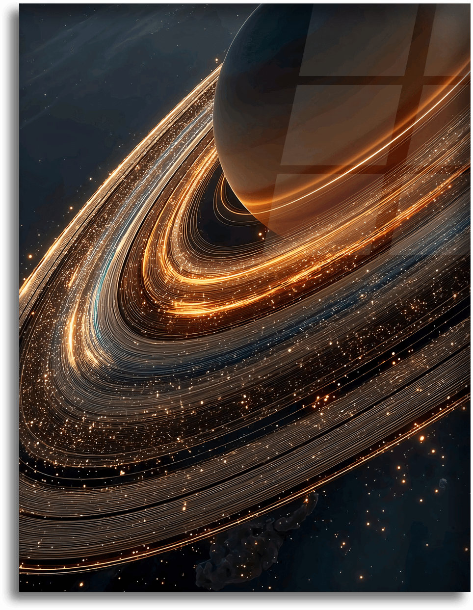 Saturn’s Light Rings