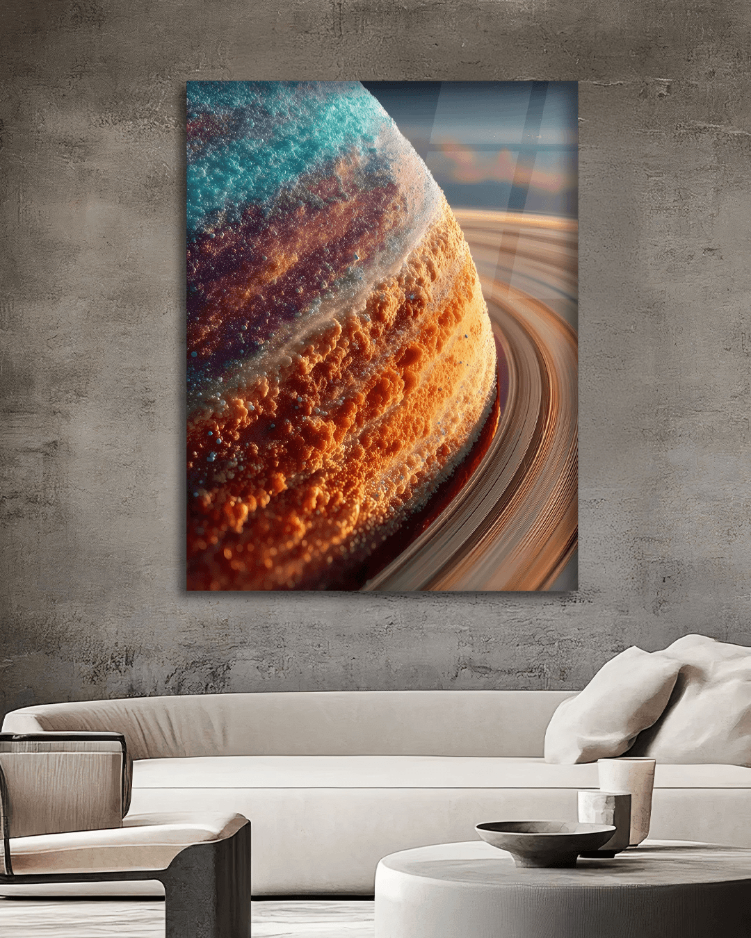 Cosmic Texture: The Surface of Saturn