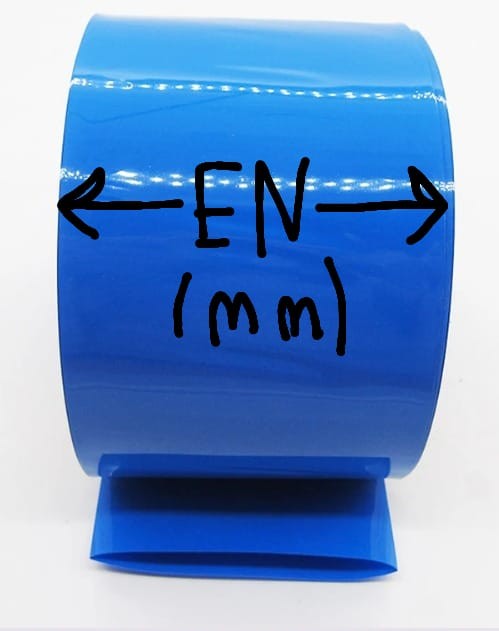 500*0.15mm 18650 SHRİNK PVC PİL MAKARONU 1 METRE